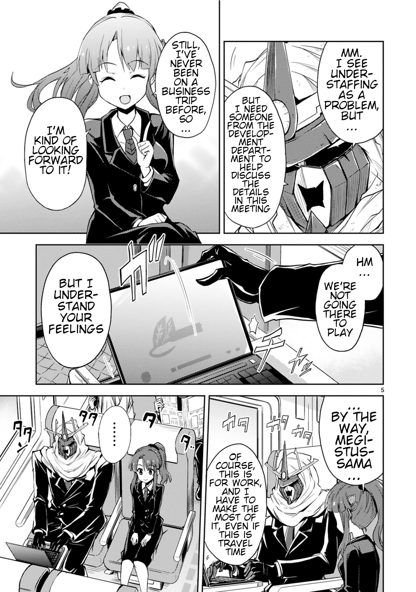 Kuroitsu-san in the Superhuman Research & Development Department Chapter 5 page 5 - Chapter 5: Absolute Zero Chief of Staff's Business Trip