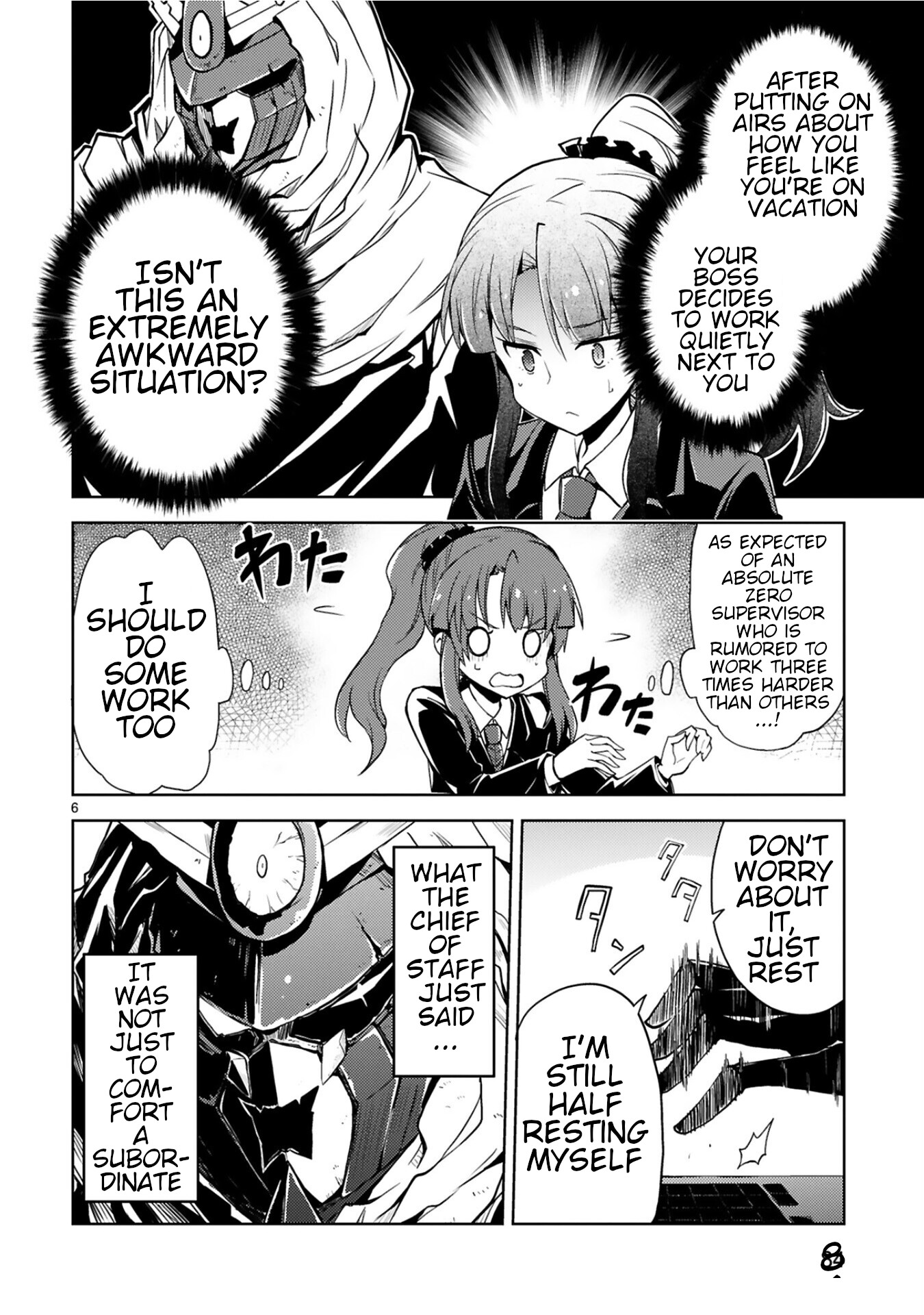 Kuroitsu-san in the Superhuman Research & Development Department Chapter 5 page 6 - Chapter 5: Absolute Zero Chief of Staff's Business Trip