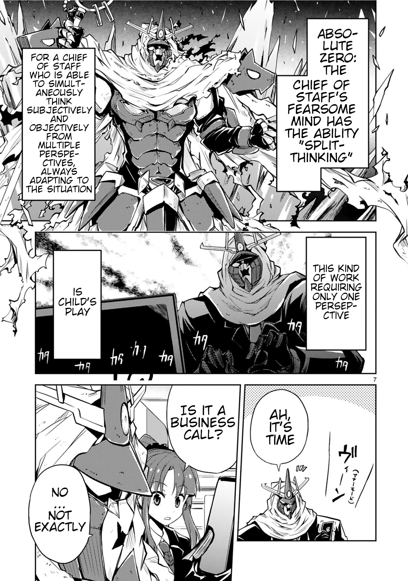 Kuroitsu-san in the Superhuman Research & Development Department Chapter 5 page 7 - Chapter 5: Absolute Zero Chief of Staff's Business Trip
