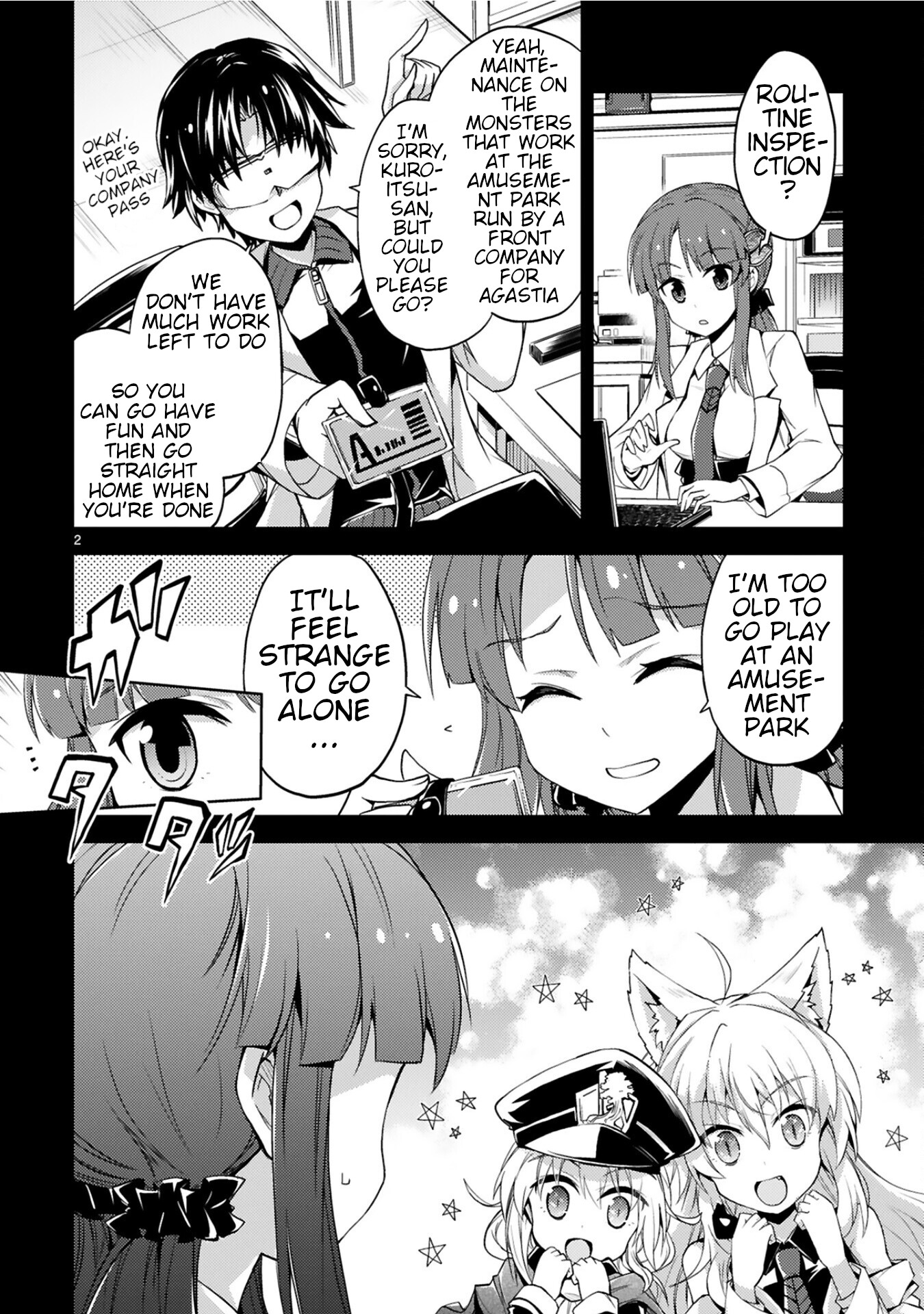 Kuroitsu-san in the Superhuman Research & Development Department Chapter 6 page 2 - Chapter 6: Wonderland Fantasy