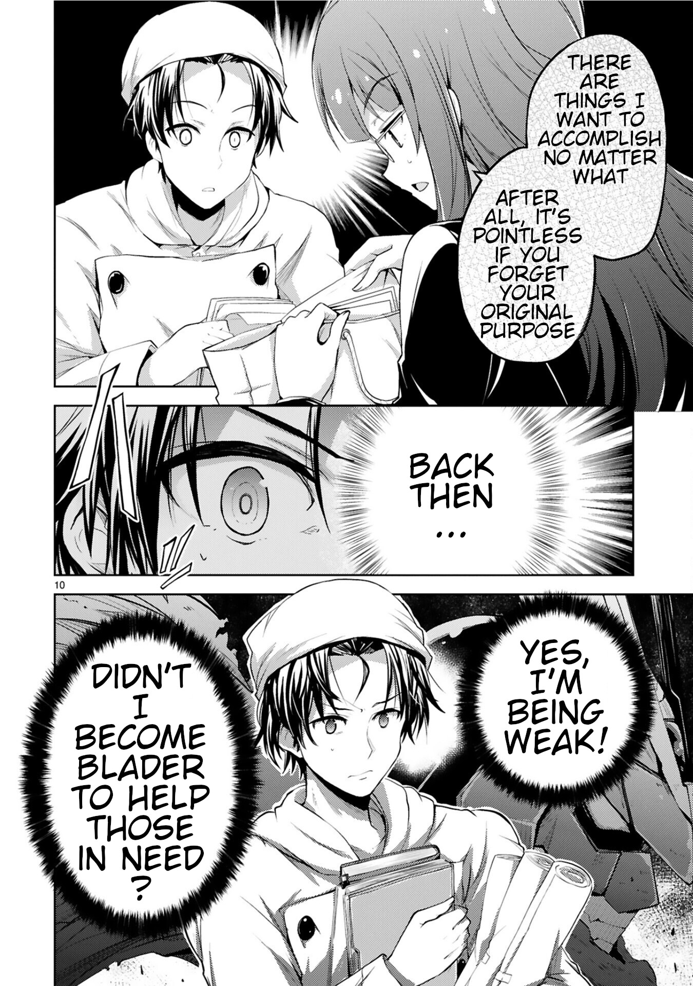 Kuroitsu-san in the Superhuman Research & Development Department Chapter 7 page 10 - Chapter 7: Divine Swordsman Blader's Resolution