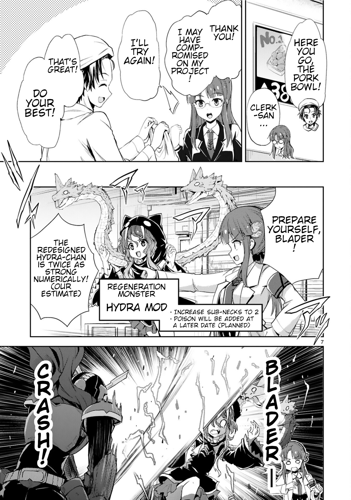 Kuroitsu-san in the Superhuman Research & Development Department Chapter 7 page 7 - Chapter 7: Divine Swordsman Blader's Resolution