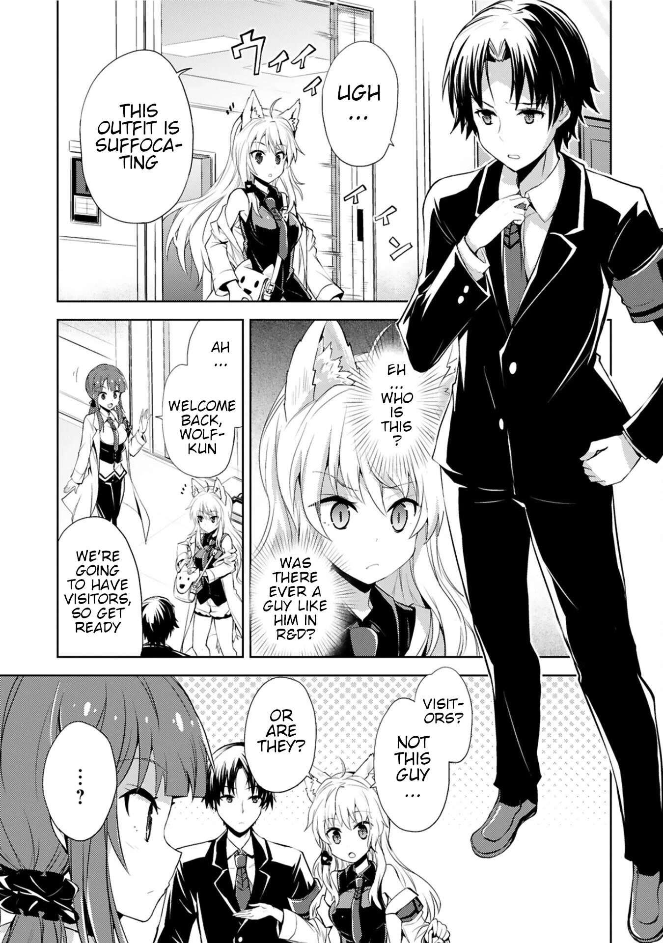 Kuroitsu-san in the Superhuman Research & Development Department Chapter 8 page 1 - Chapter 8: The Name is Black Lore