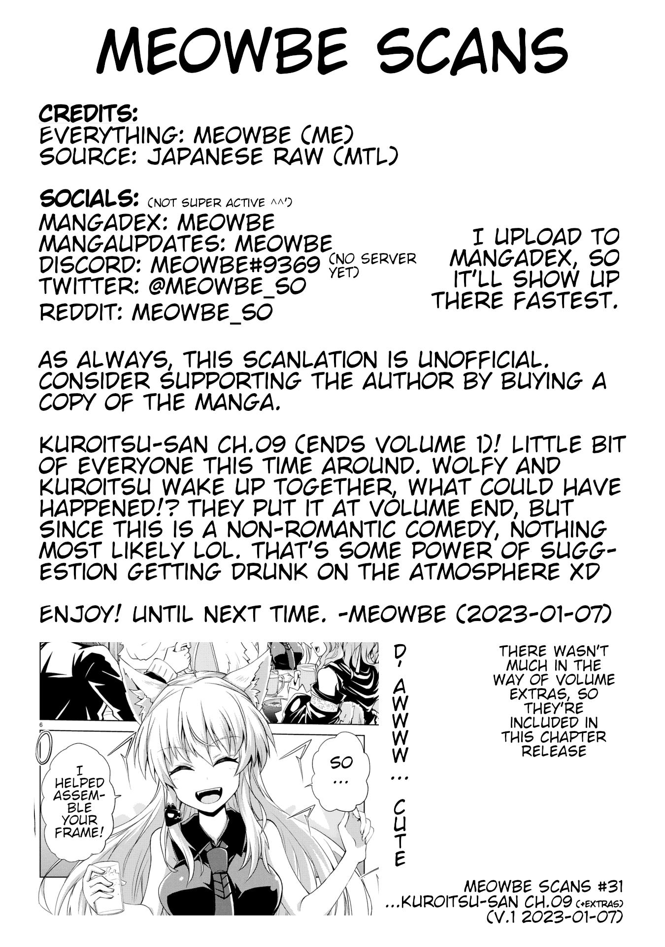 Kuroitsu-san in the Superhuman Research & Development Department Chapter 9 page 20 - Chapter 9: Monster Work Recognition Party