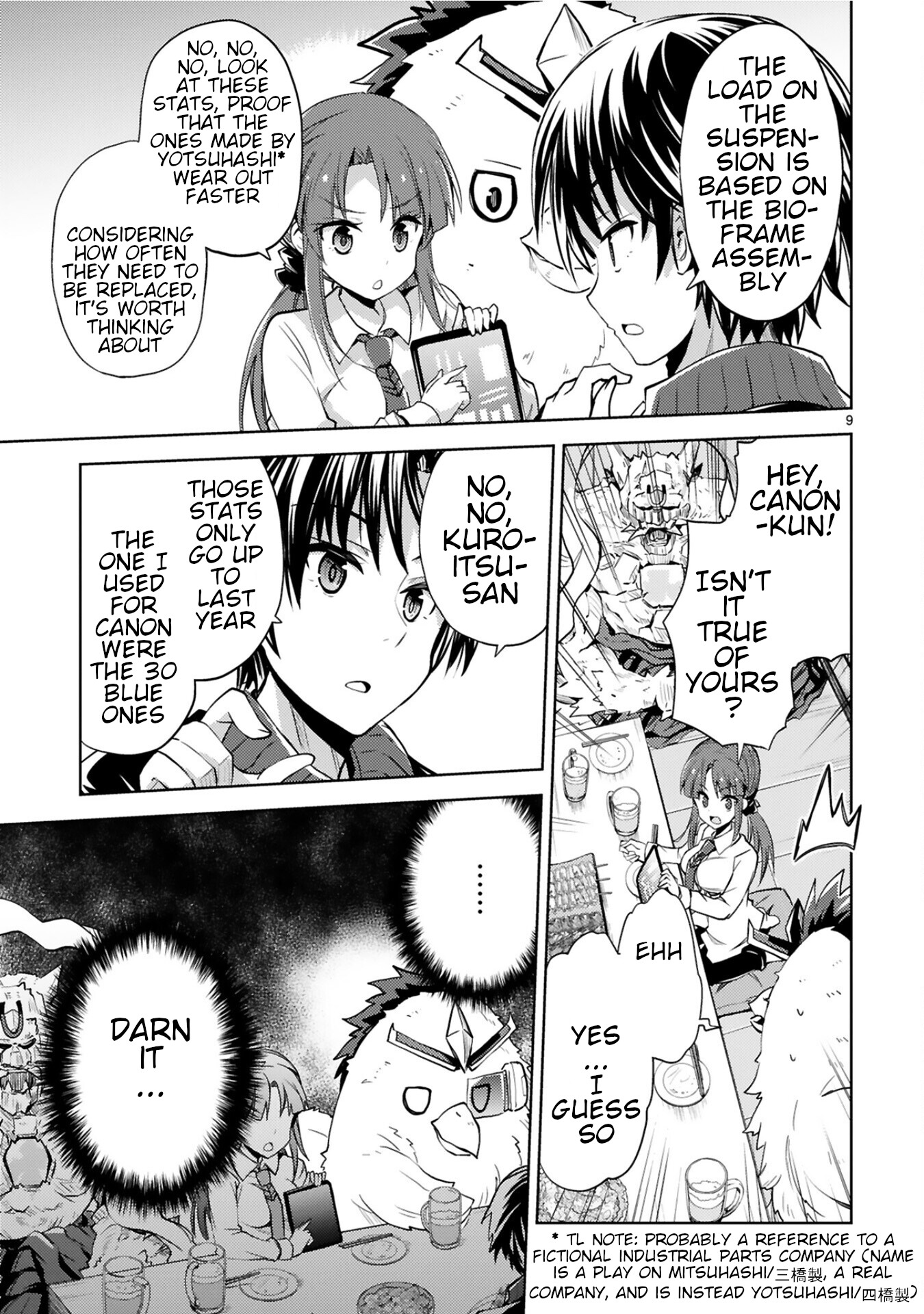 Kuroitsu-san in the Superhuman Research & Development Department Chapter 9 page 9 - Chapter 9: Monster Work Recognition Party