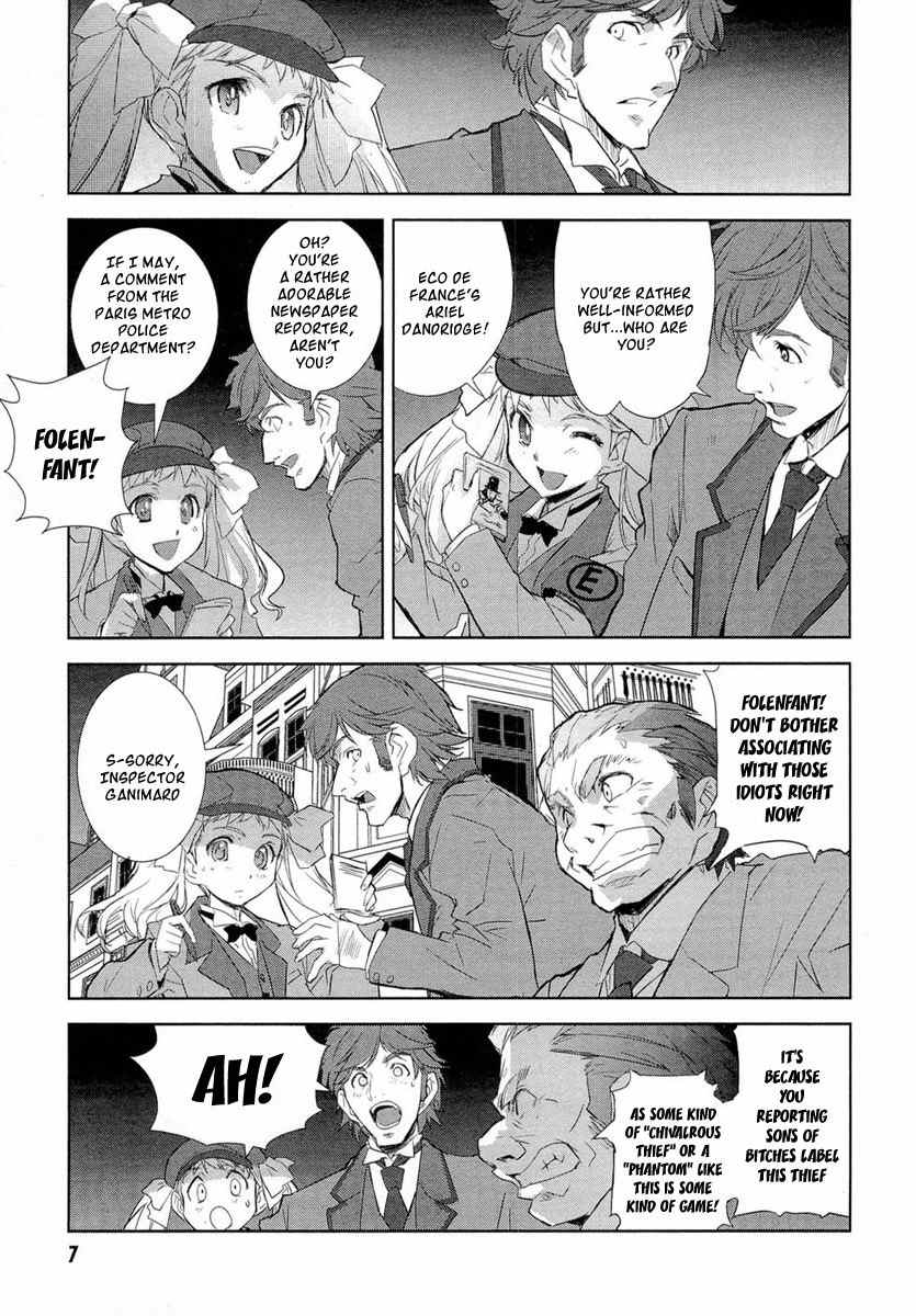Kuroki le voleur - Kamen no Kaitou Shoujo Chapter 1 page 9 - Chapter 1: The Masked Gentleman Thief