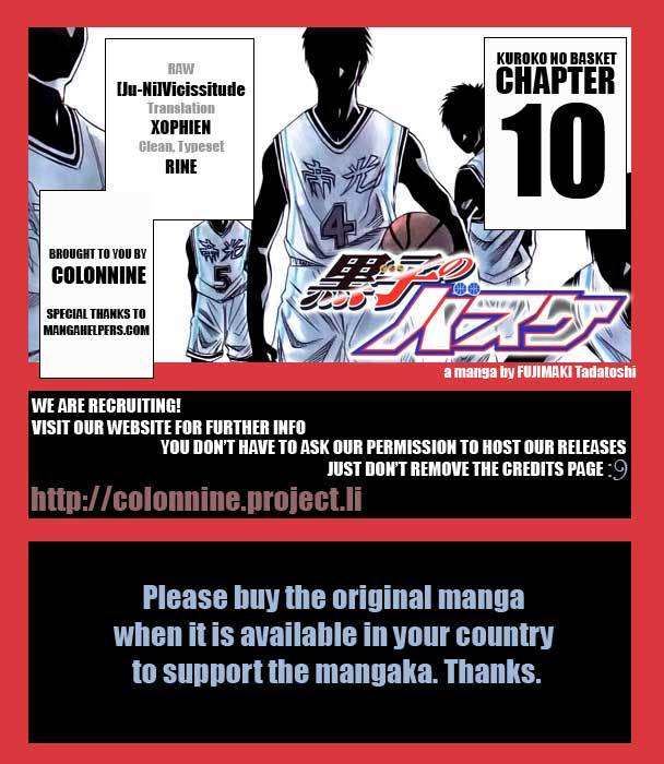 Kuroko no Basket Chapter 10 page 19 - Chapter 10: Man Proposes, God Disposes