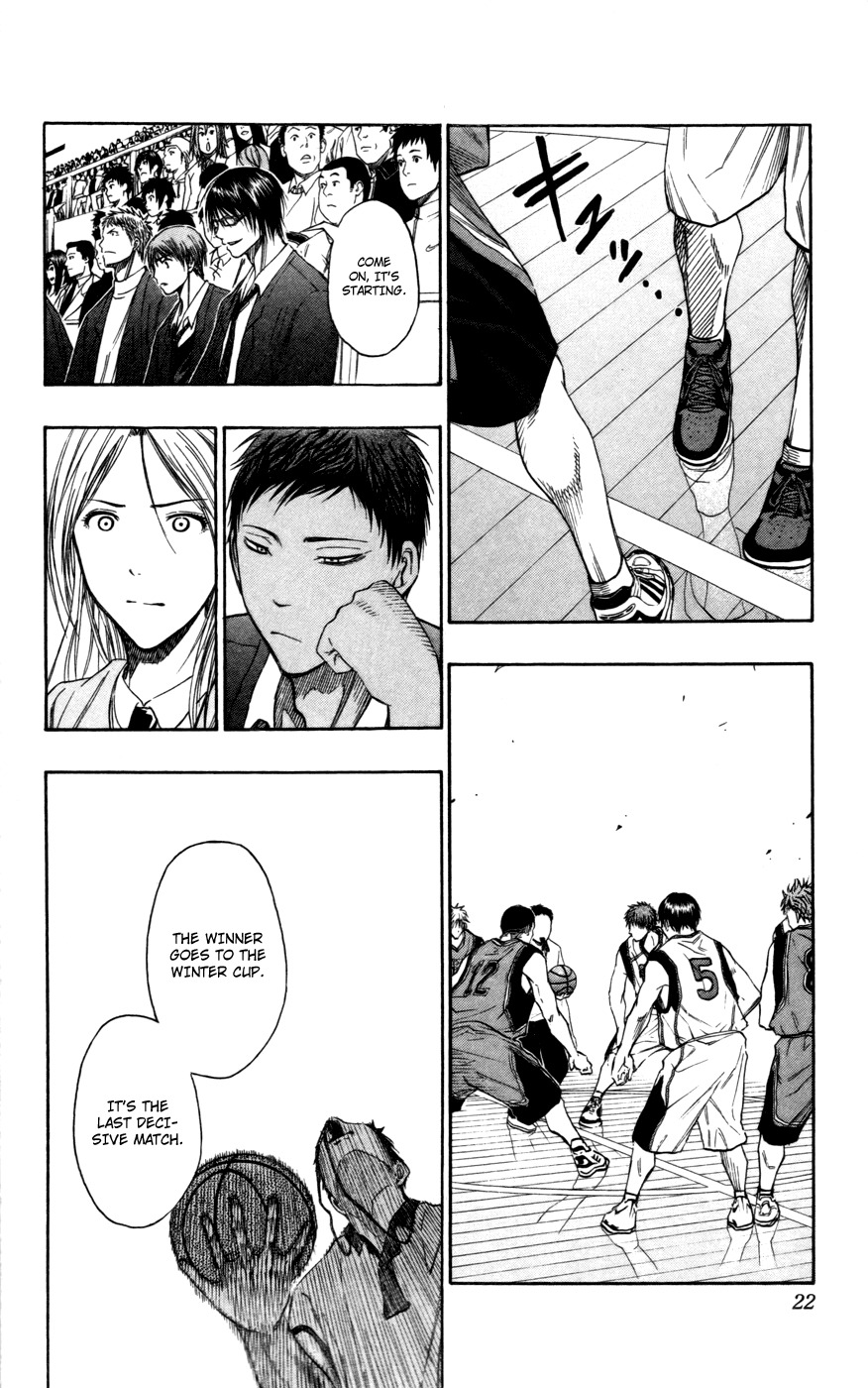 Kuroko no Basket Chapter 100 page 22 - Chapter 100: There's No Way We Wouldn't be Fired Up