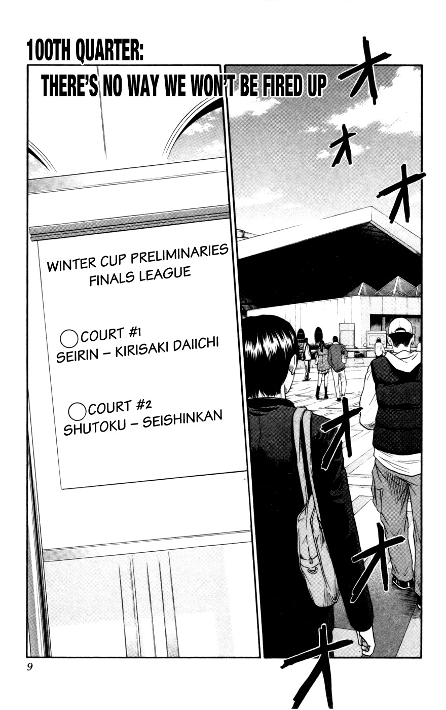 Kuroko no Basket Chapter 100 page 9 - Chapter 100: There's No Way We Wouldn't be Fired Up