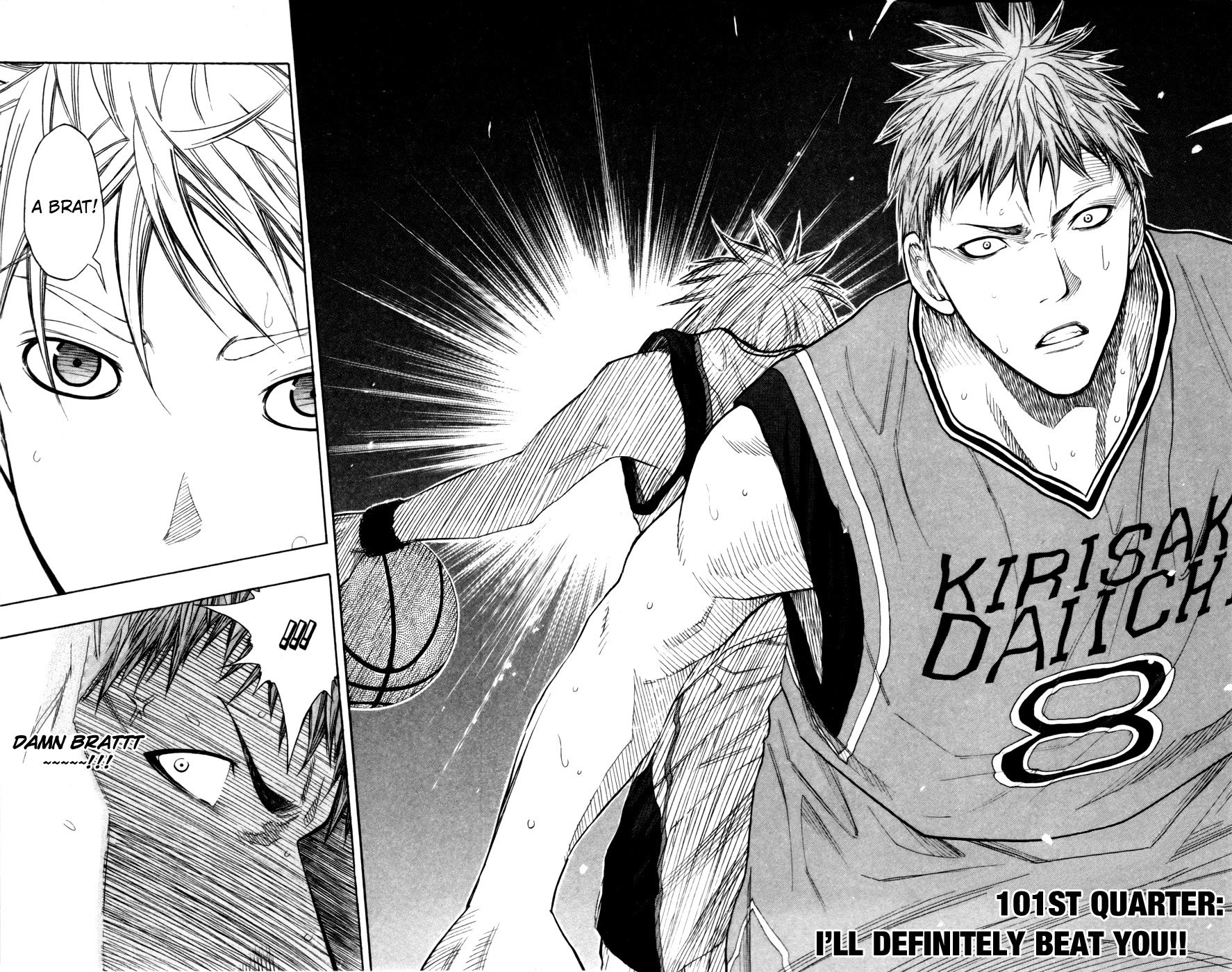Kuroko no Basket Chapter 101 page 3 - Chapter 101: I'll Definitely Beat You!!