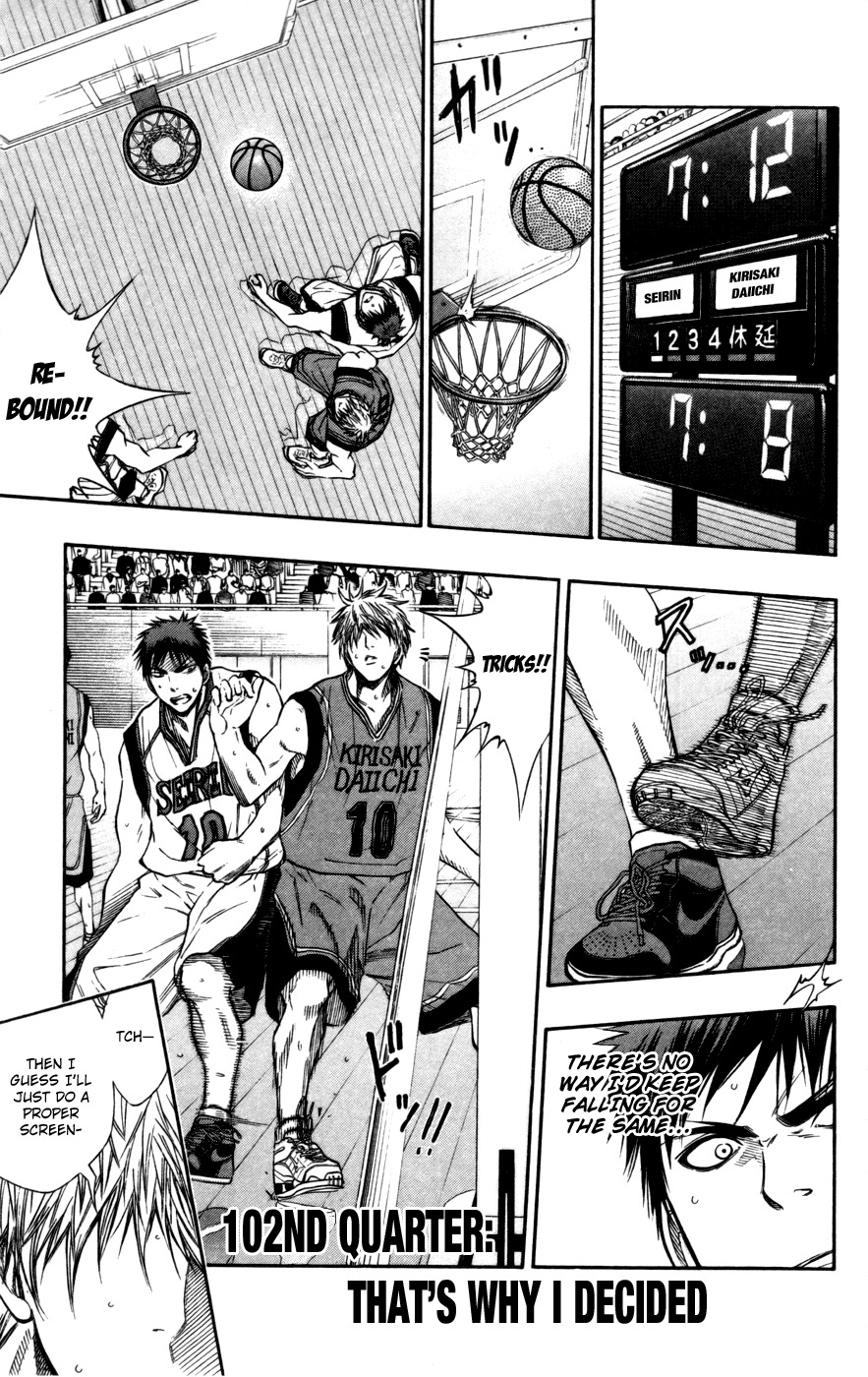 Kuroko no Basket Chapter 102 page 2 - Chapter 102: That's Why I Decided