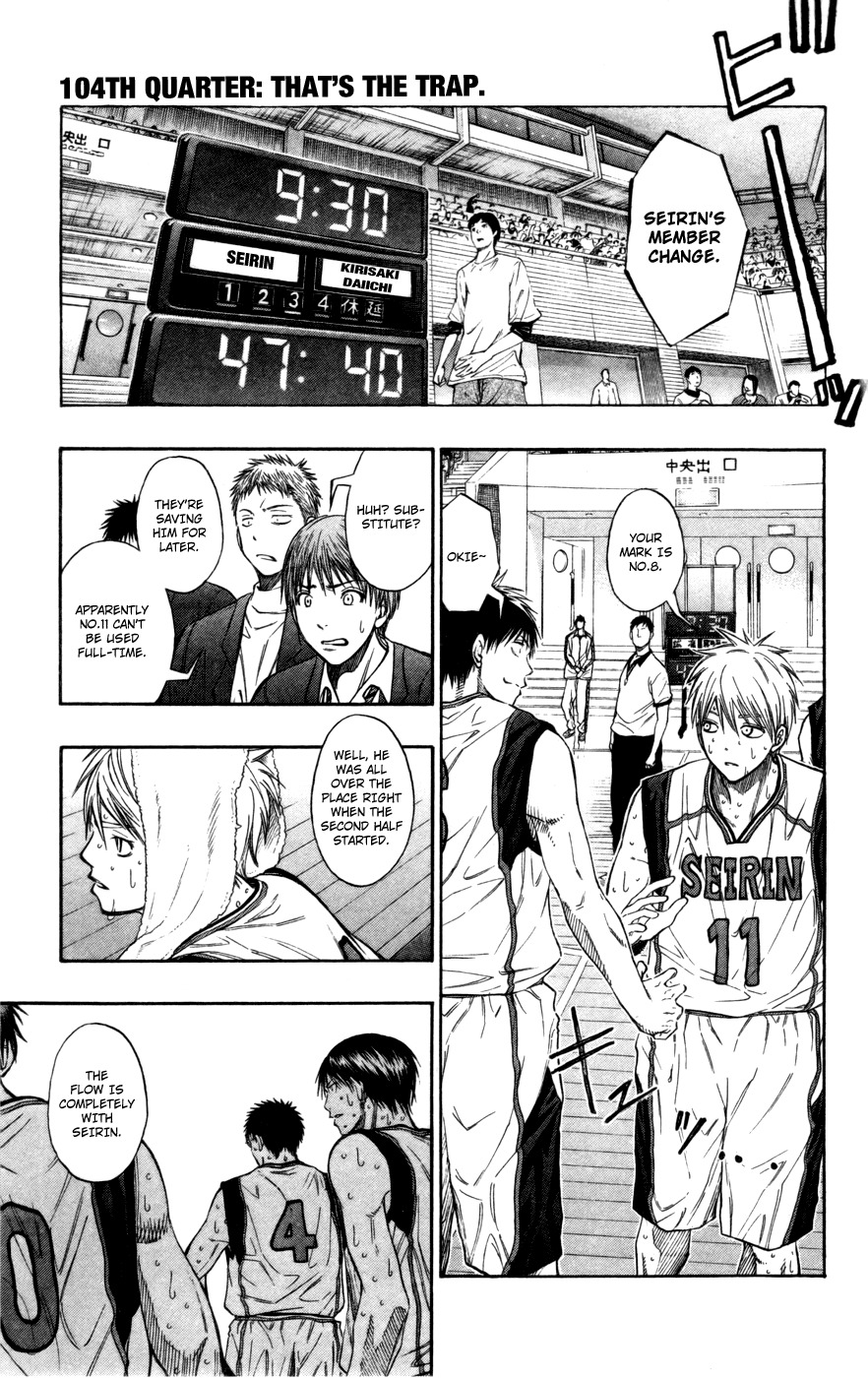 Kuroko no Basket Chapter 104 page 2 - Chapter 104: That's The Trap.