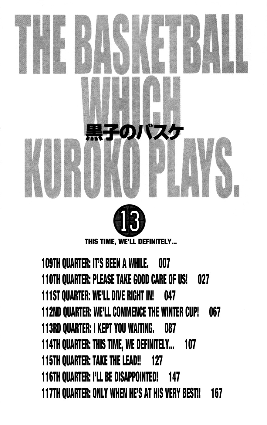 Kuroko no Basket Chapter 109 page 6 - Chapter 109: It's Been a While