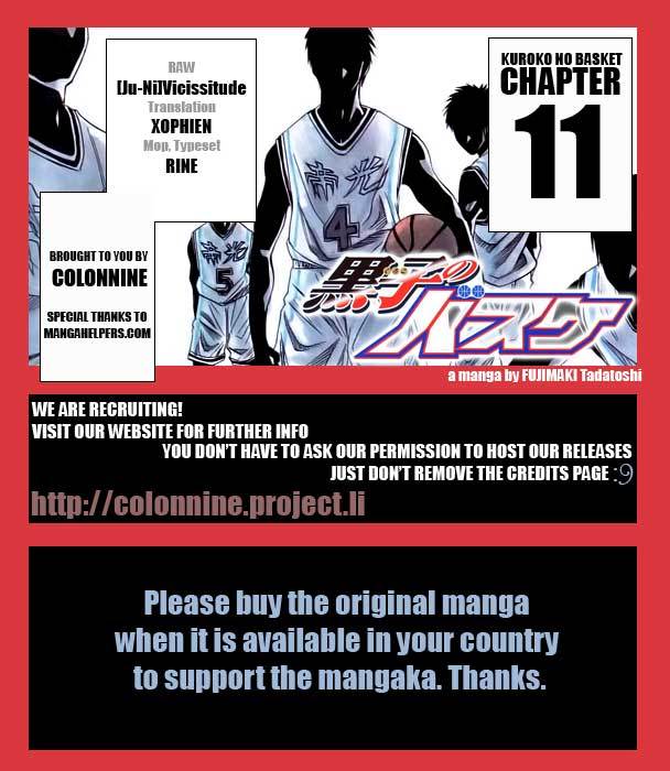 Kuroko no Basket Chapter 11 page 20 - Chapter 11: Your Basketball