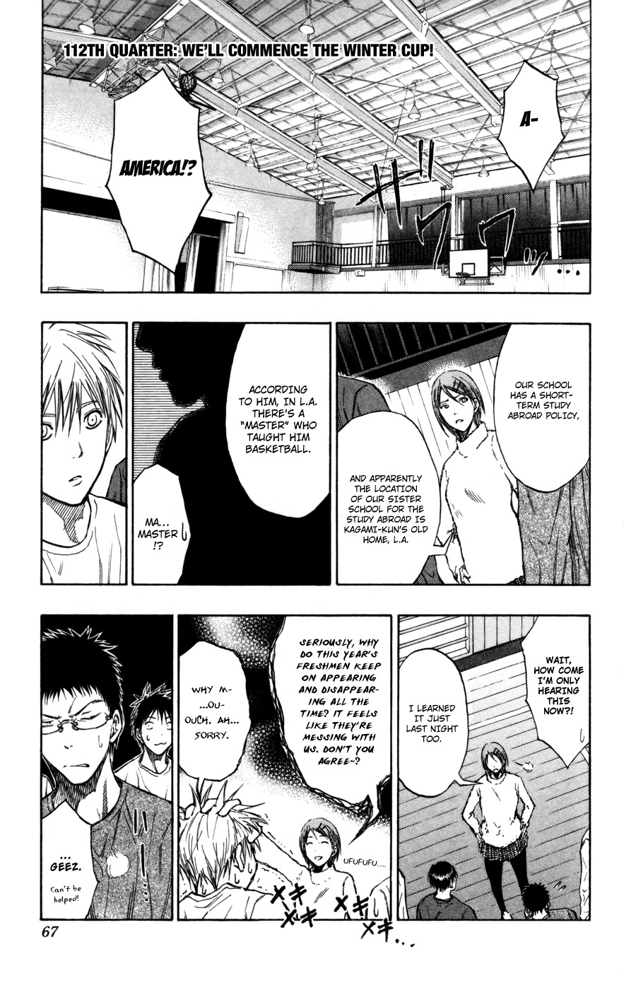 Kuroko no Basket Chapter 112 page 2 - Chapter 112: We'll Commence The Winter Cup!