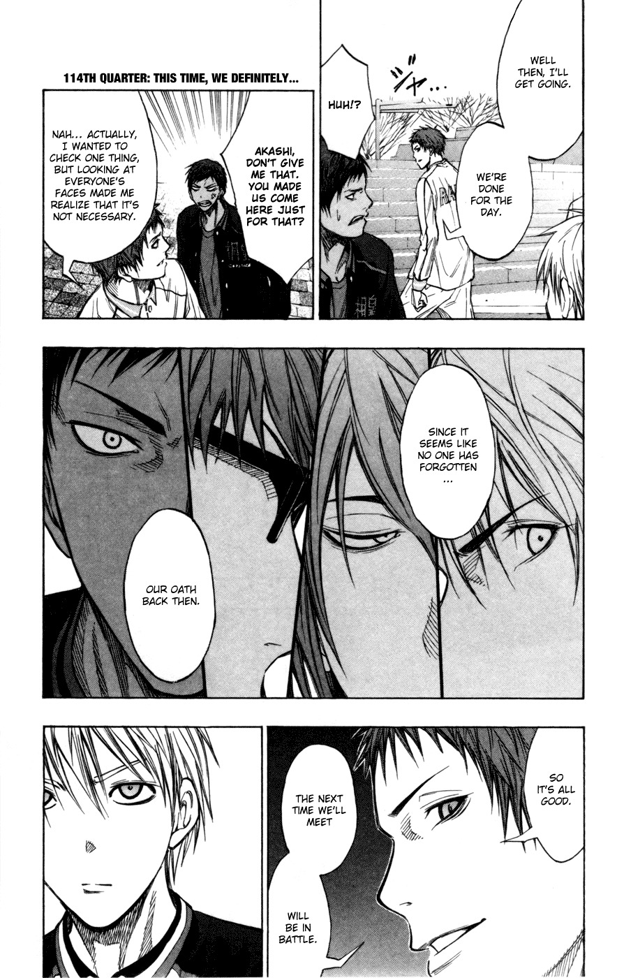 Kuroko no Basket Chapter 114 page 2 - Chapter 114: This Time, We Definitely...