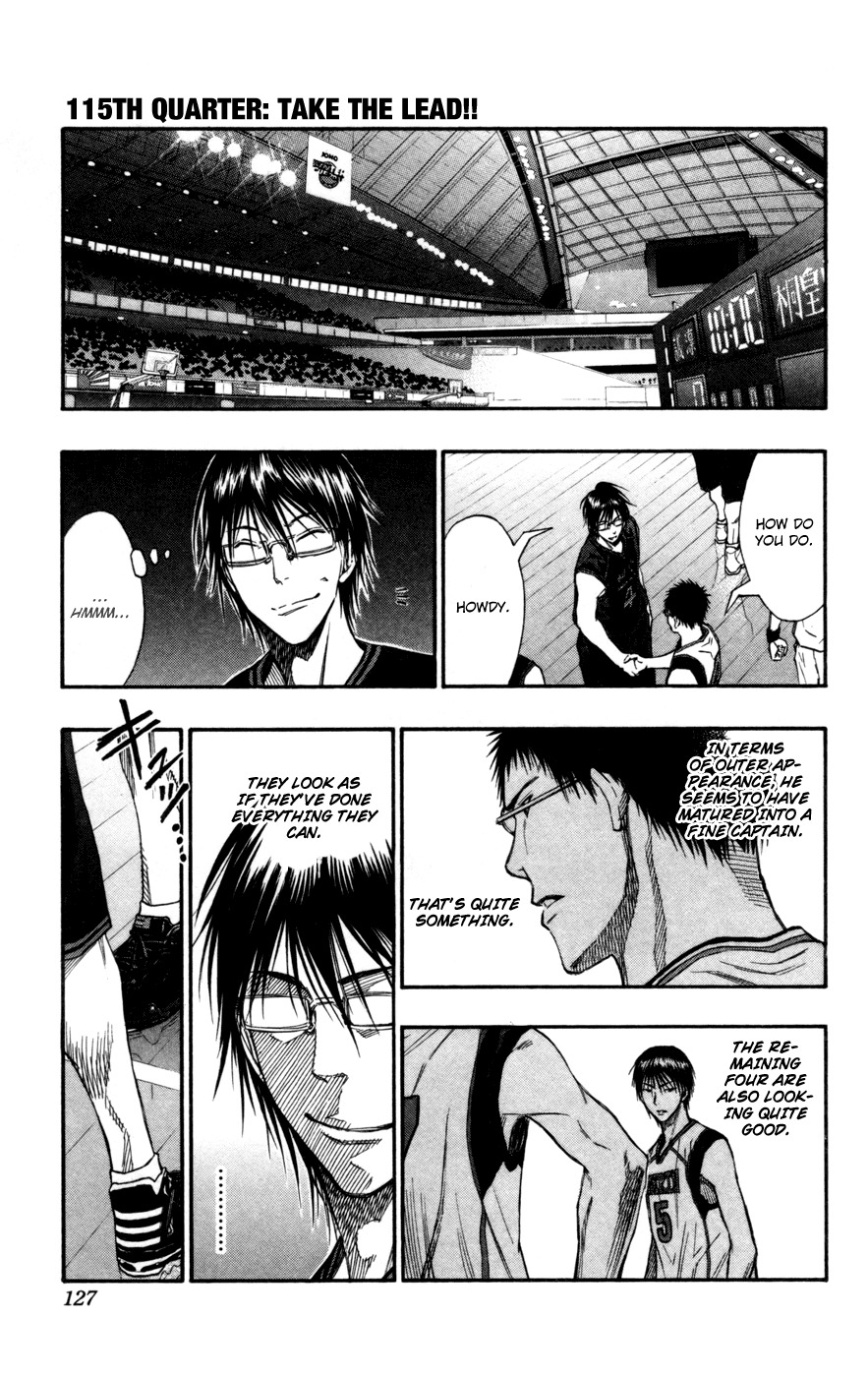 Kuroko no Basket Chapter 115 page 2 - Chapter 115: Take the Lead!!