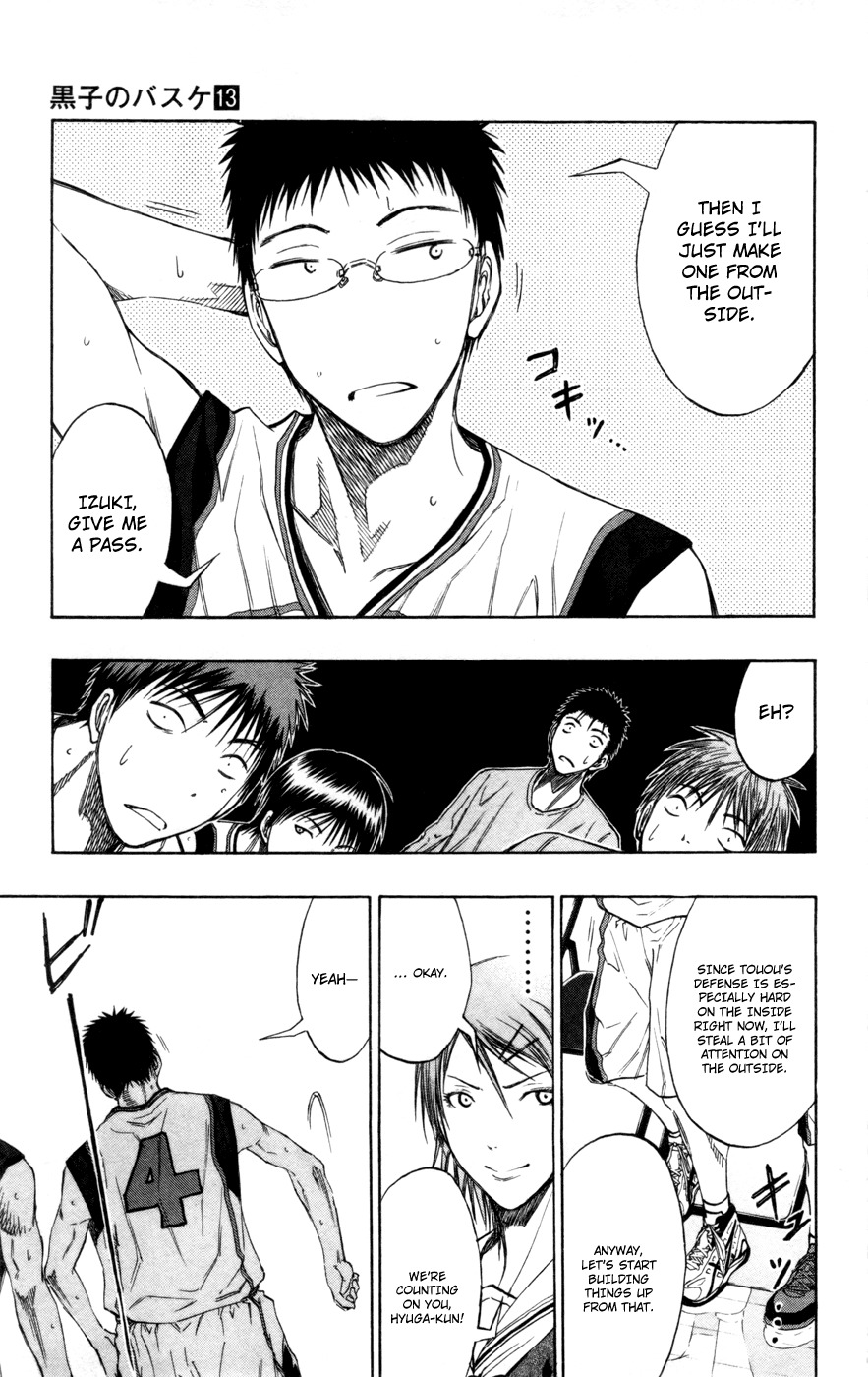 Kuroko no Basket Chapter 117 page 13 - Chapter 117: Only When He's at His Very Best!!