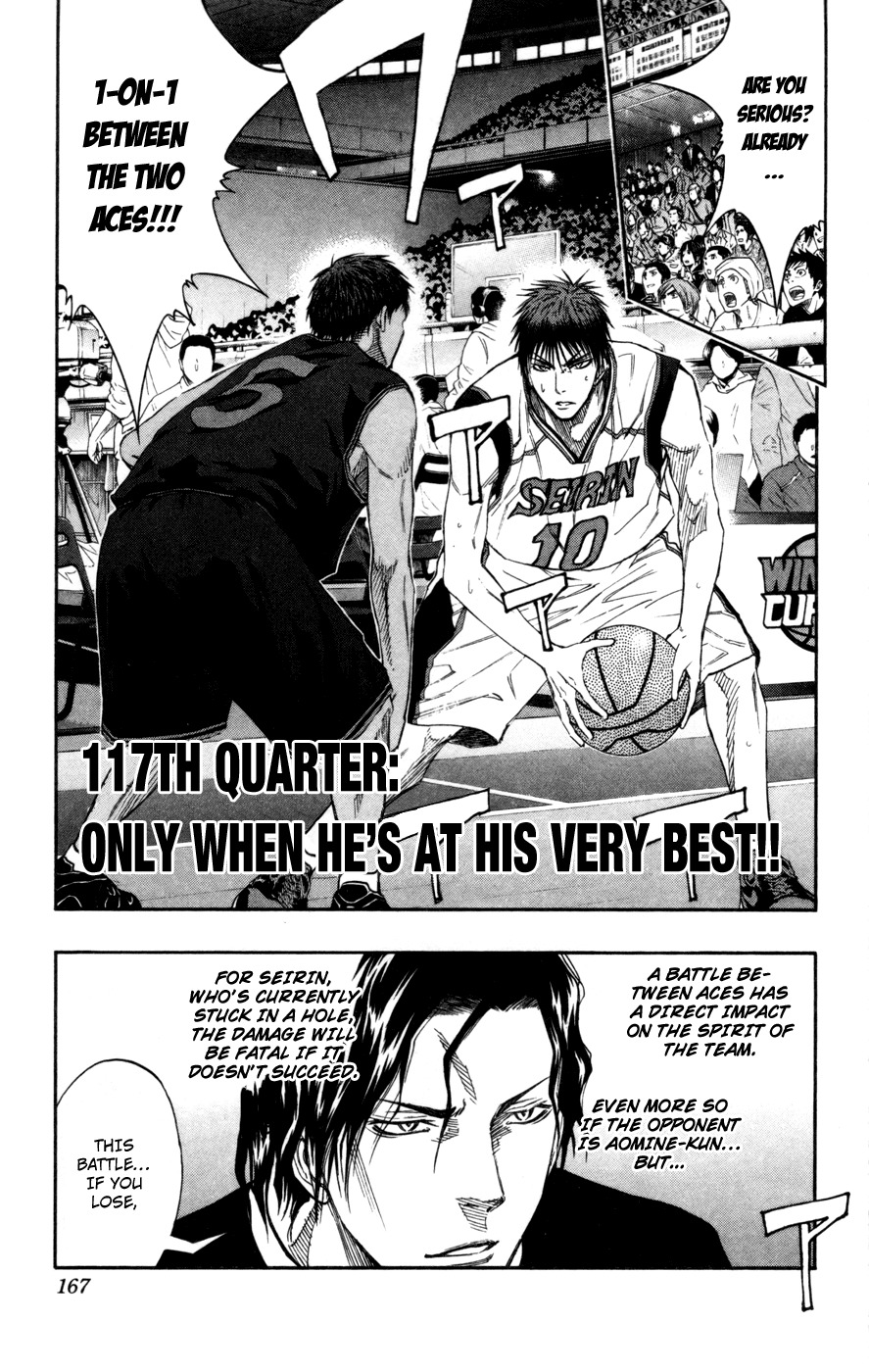 Kuroko no Basket Chapter 117 page 2 - Chapter 117: Only When He's at His Very Best!!