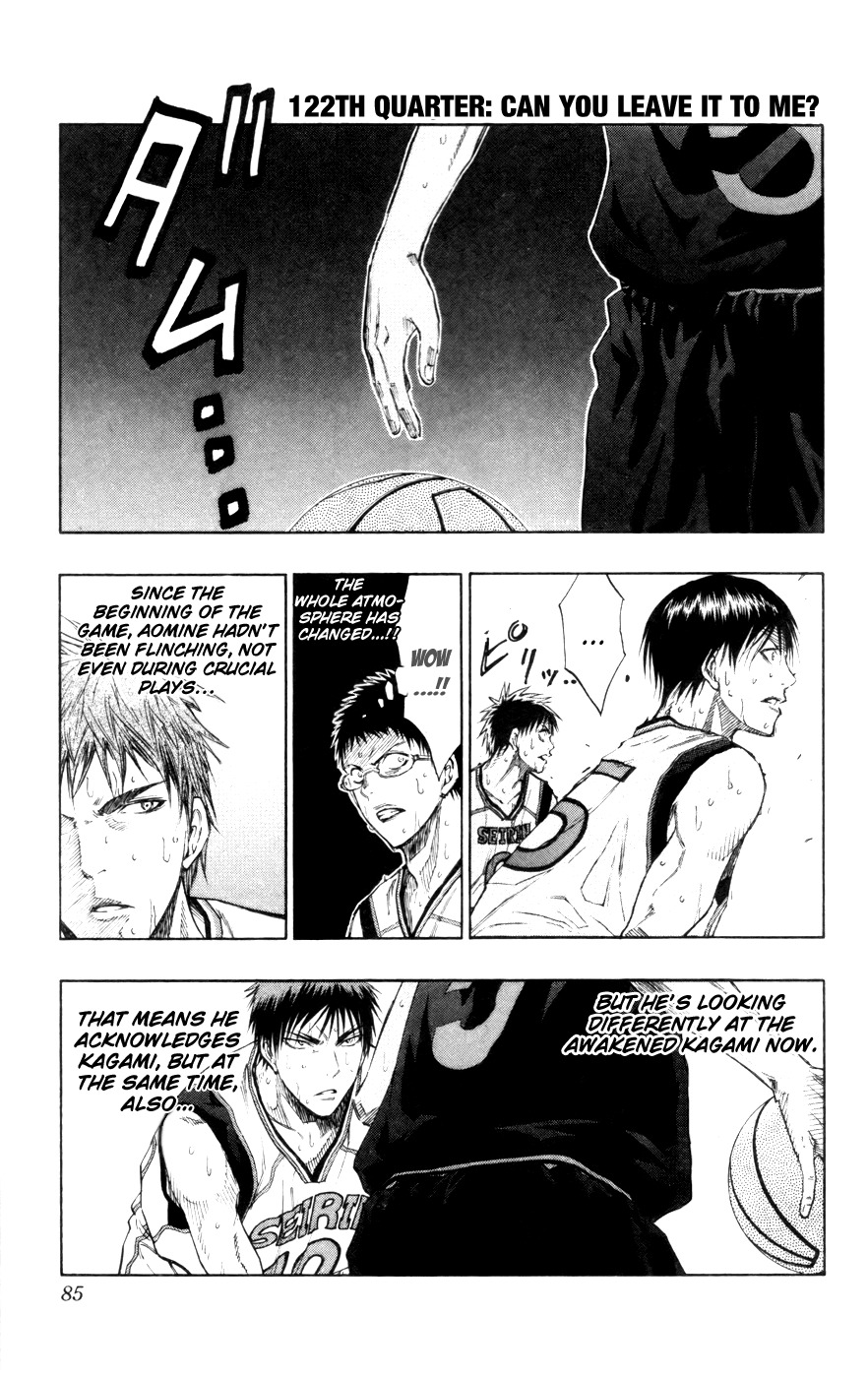 Kuroko no Basket Chapter 122 page 2 - Chapter 122: Can You Leave It to Me?