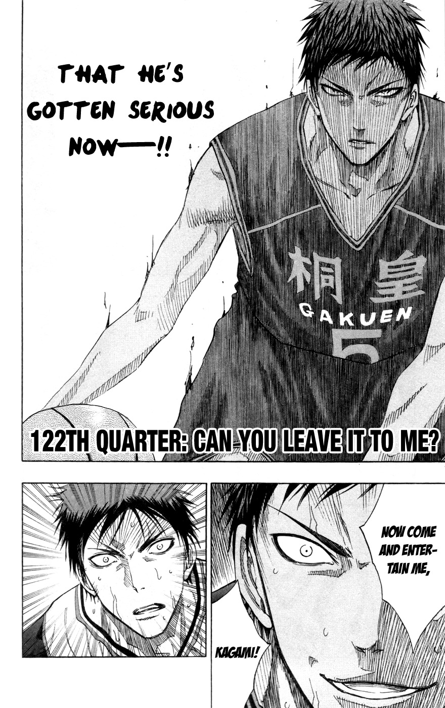 Kuroko no Basket Chapter 122 page 3 - Chapter 122: Can You Leave It to Me?