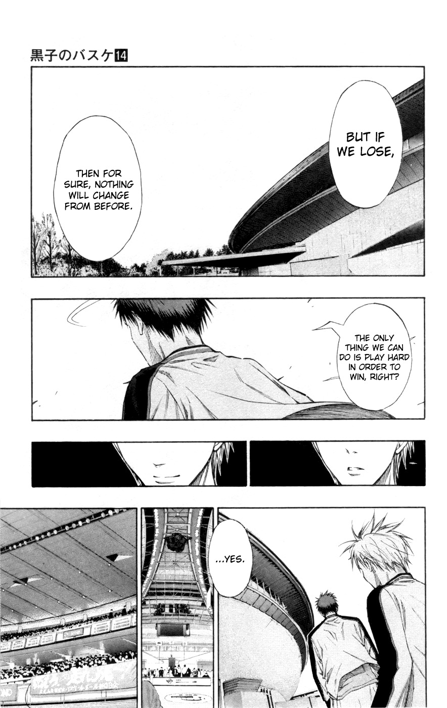 Kuroko no Basket Chapter 124 page 18 - Chapter 124: You'll Get Cold