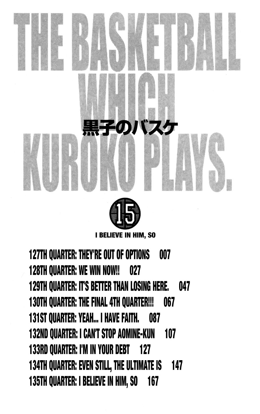 Kuroko no Basket Chapter 127 page 6 - Chapter 127: They're out of options