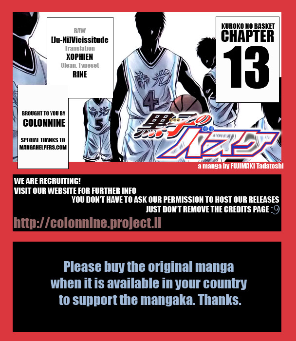 Kuroko no Basket Chapter 13 page 20 - Chapter 13: Let's Go!