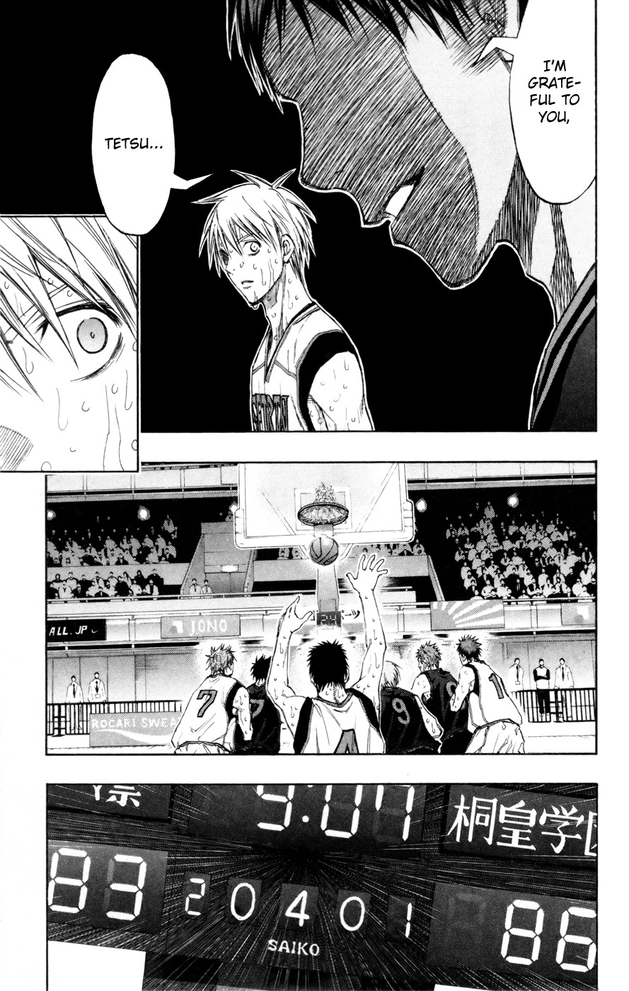 Kuroko no Basket Chapter 133 page 10 - Chapter 133: I'm in your debt