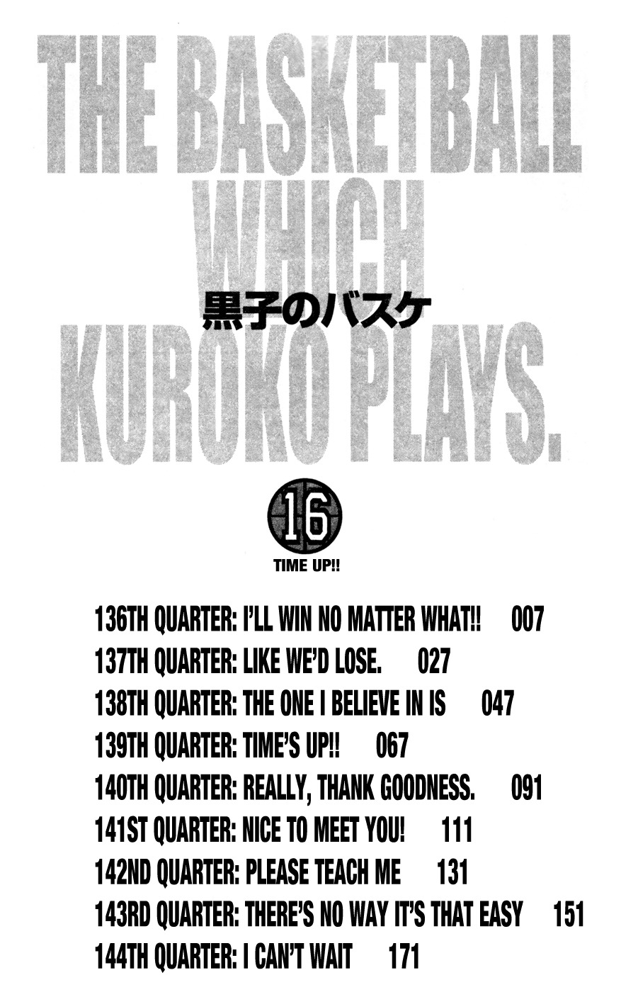 Kuroko no Basket Chapter 136 page 5 - Chapter 136: I'll win no matter what!!