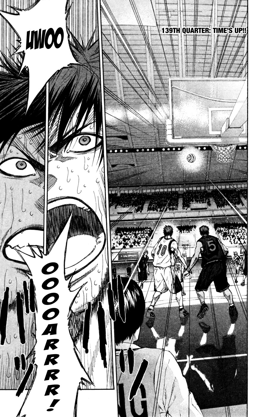 Kuroko no Basket Chapter 139 page 1 - Chapter 139: Time's up!!