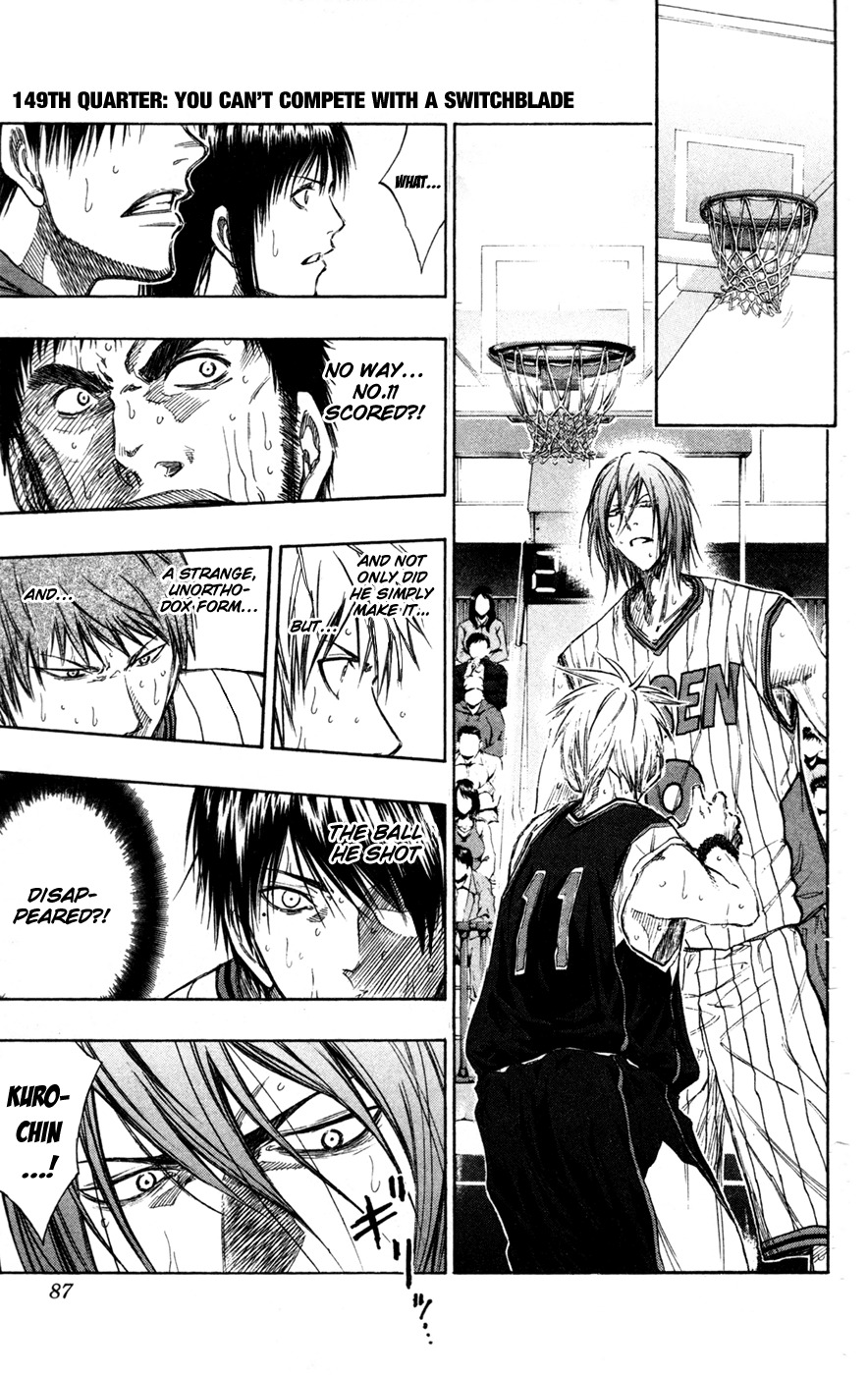 Kuroko no Basket Chapter 149 page 1 - Chapter 149: You Can't Compete With Switchblade