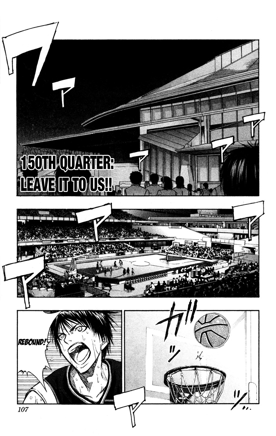 Kuroko no Basket Chapter 150 page 1 - Chapter 150: Leave it to me!!