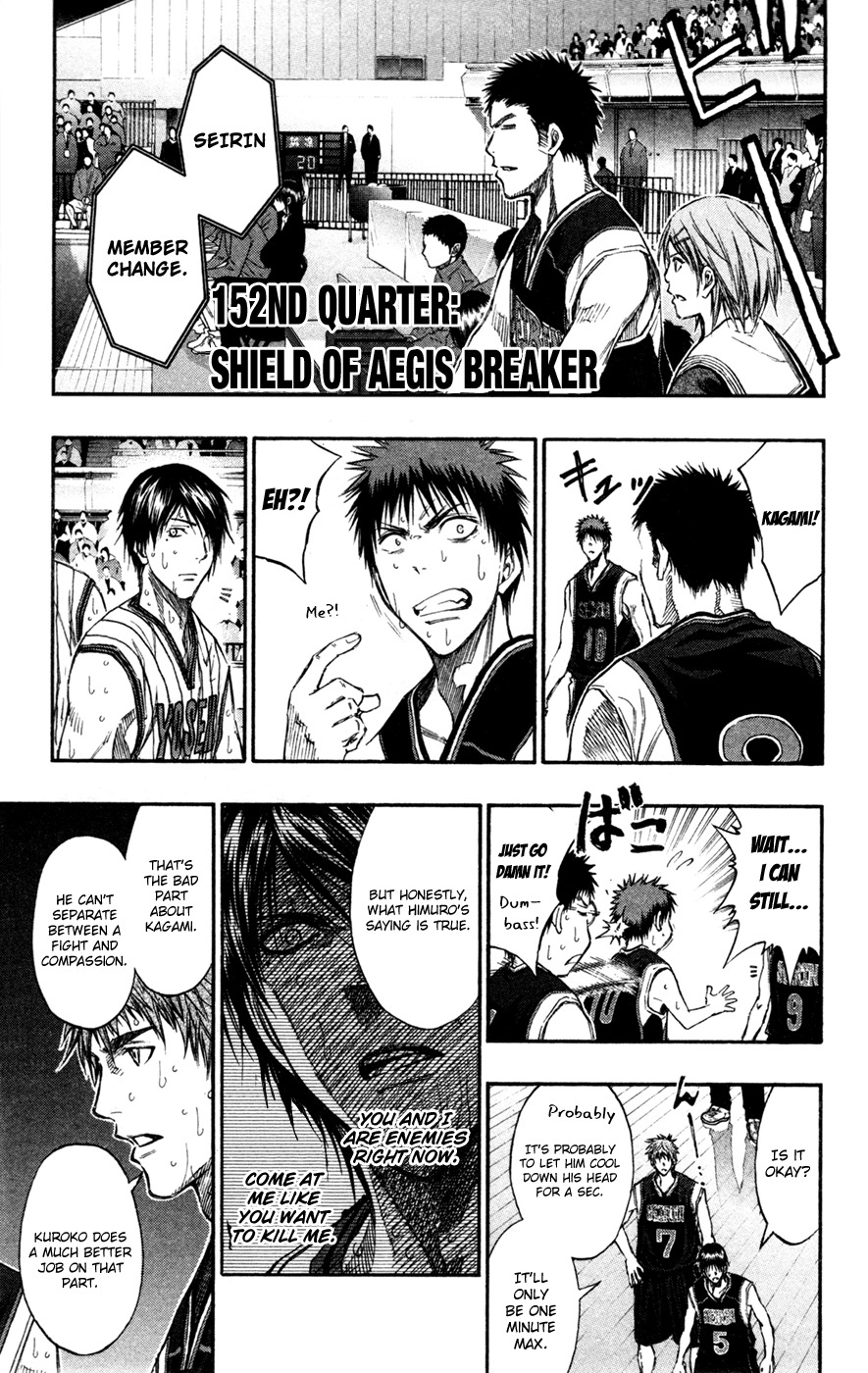 Kuroko no Basket Chapter 152 page 1 - Chapter 152: Shield of Aegis Breaker