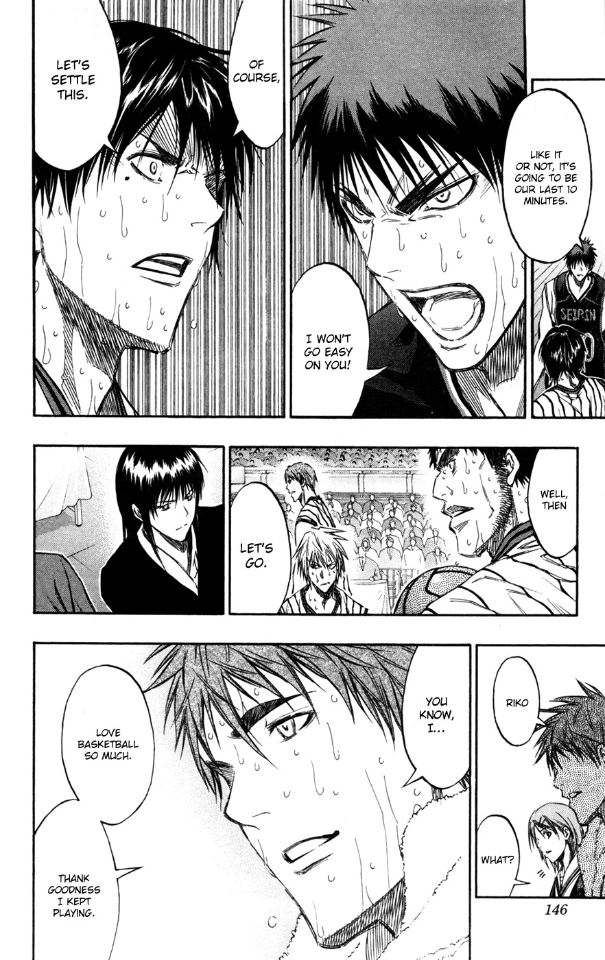 Kuroko no Basket Chapter 160 page 17 - Chapter 160: Thank Goodness I Kept Playing