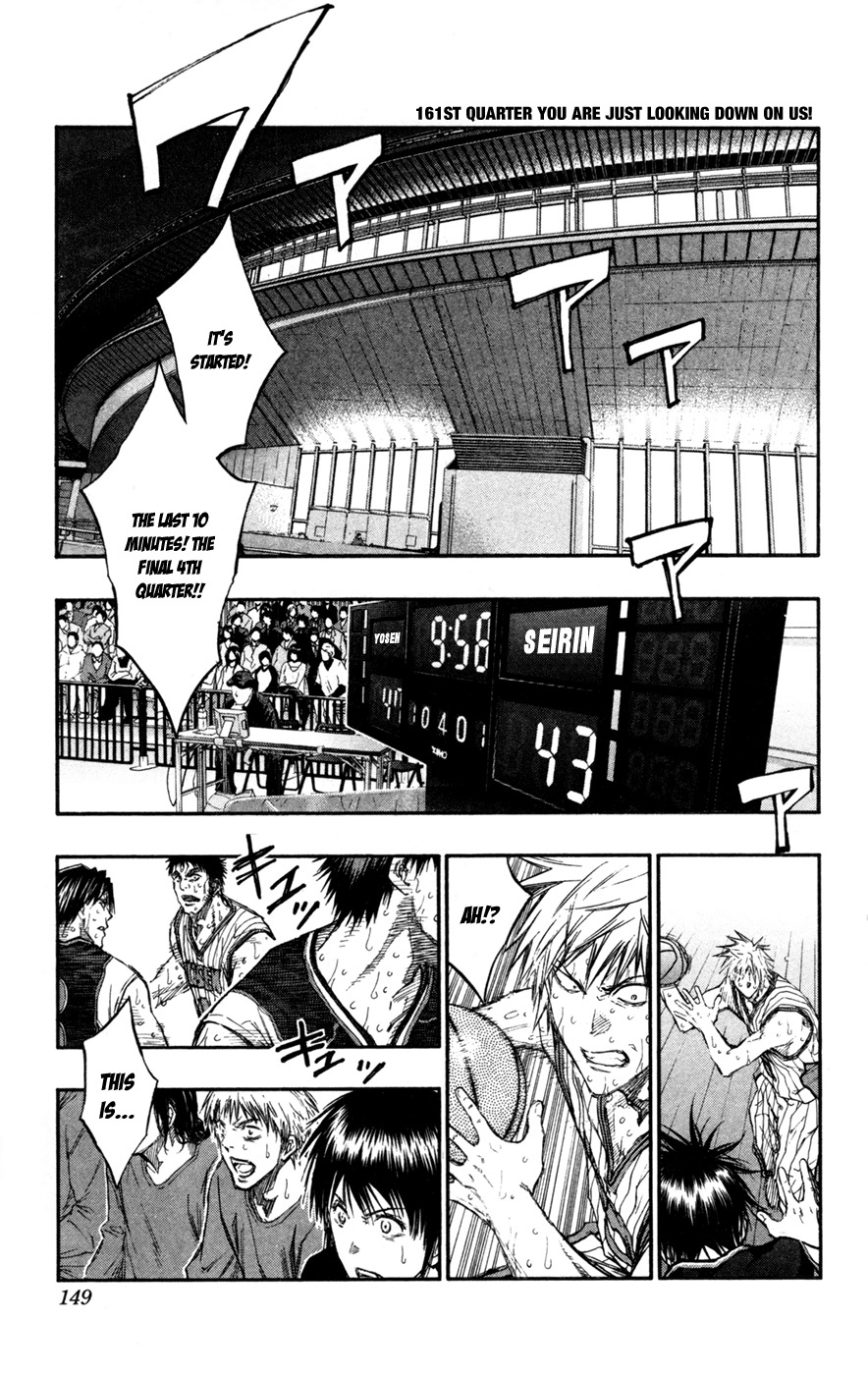 Kuroko no Basket Chapter 161 page 1 - Chapter 161: You Are Just Looking Down On Us