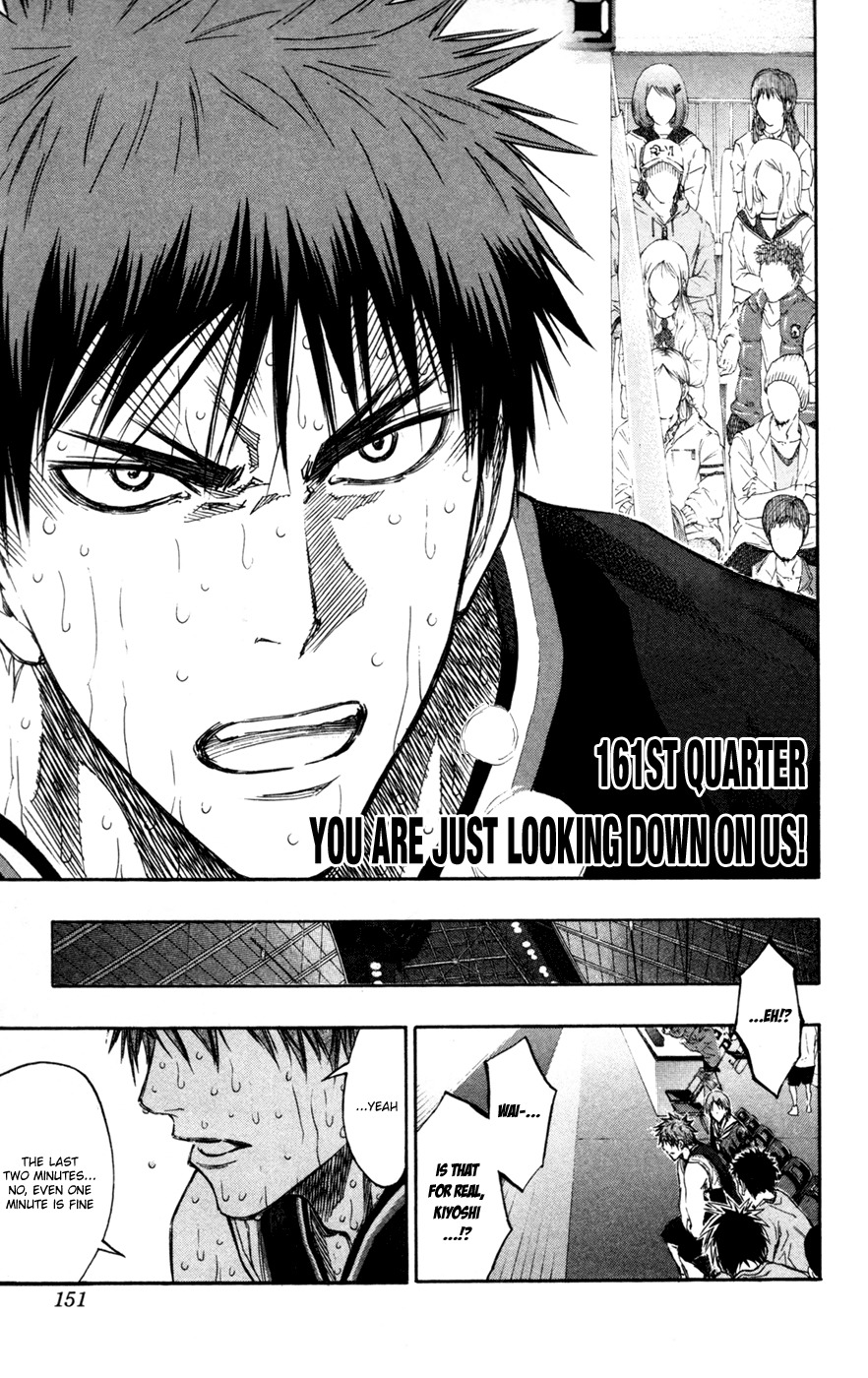 Kuroko no Basket Chapter 161 page 3 - Chapter 161: You Are Just Looking Down On Us