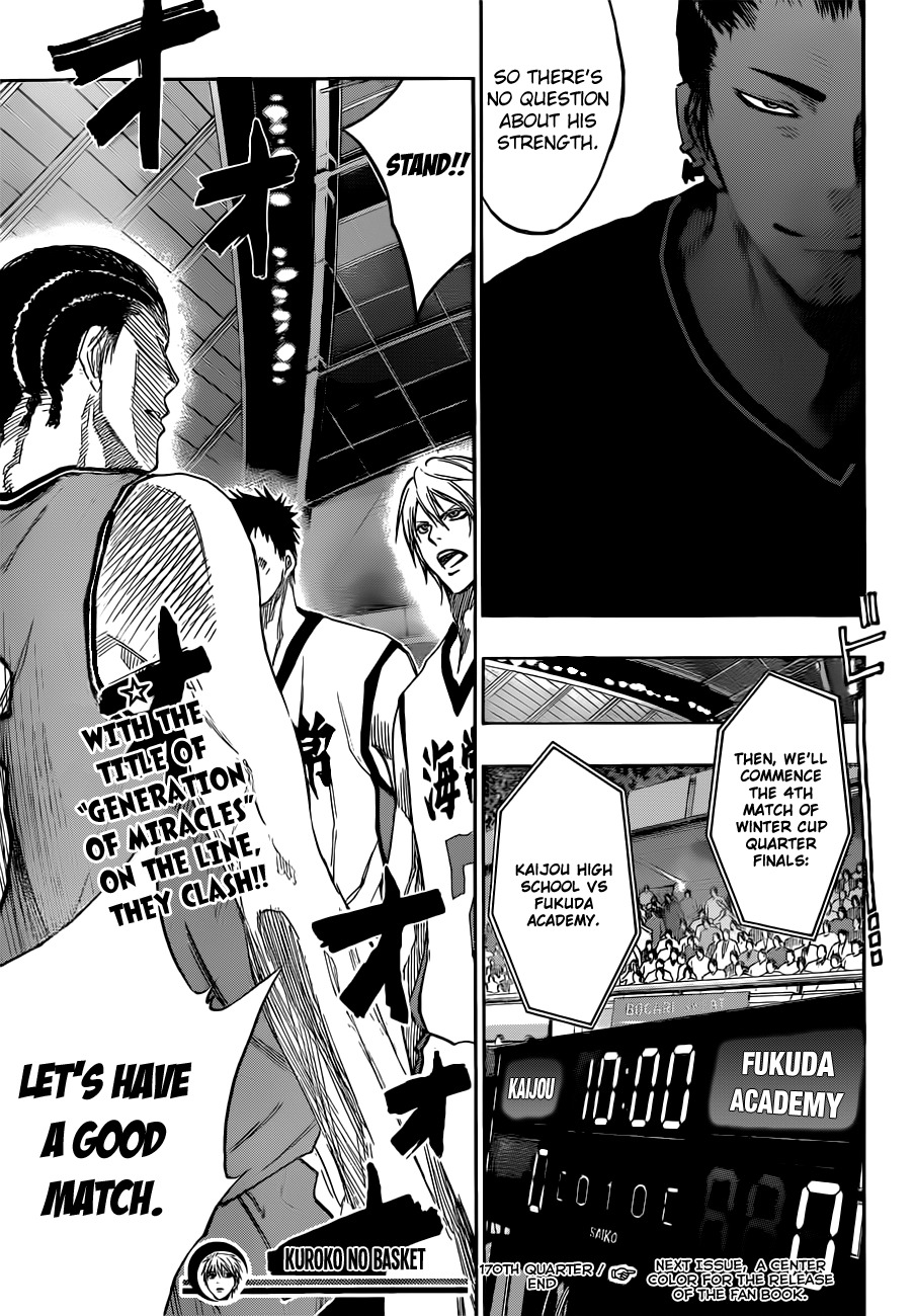 Kuroko no Basket Chapter 170 page 21 - Chapter 170: I'm just killing time.