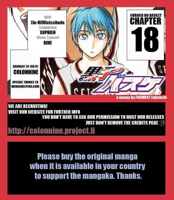Kuroko no Basket Chapter 18 page 20 - Chapter 18: Let's Give It a Look