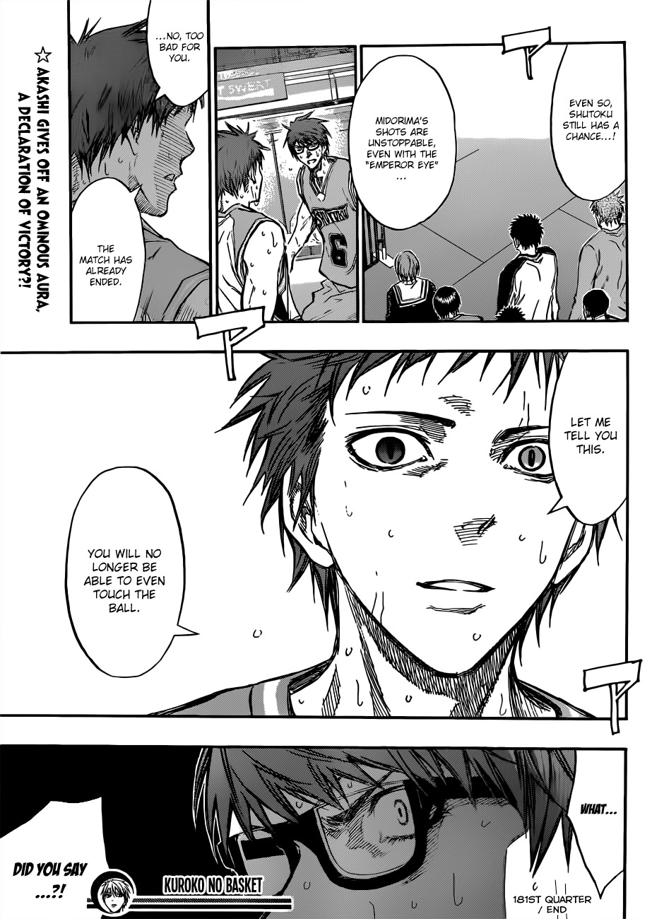 Kuroko no Basket Chapter 181 page 21 - Chapter 181: I'll Give Them To You