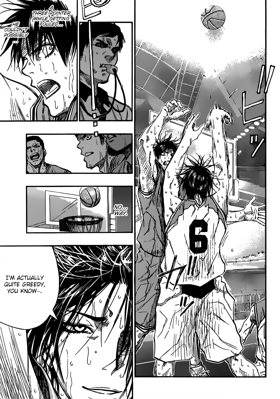 Kuroko no Basket Chapter 182 page 17 - Chapter 182: You Won't Reach