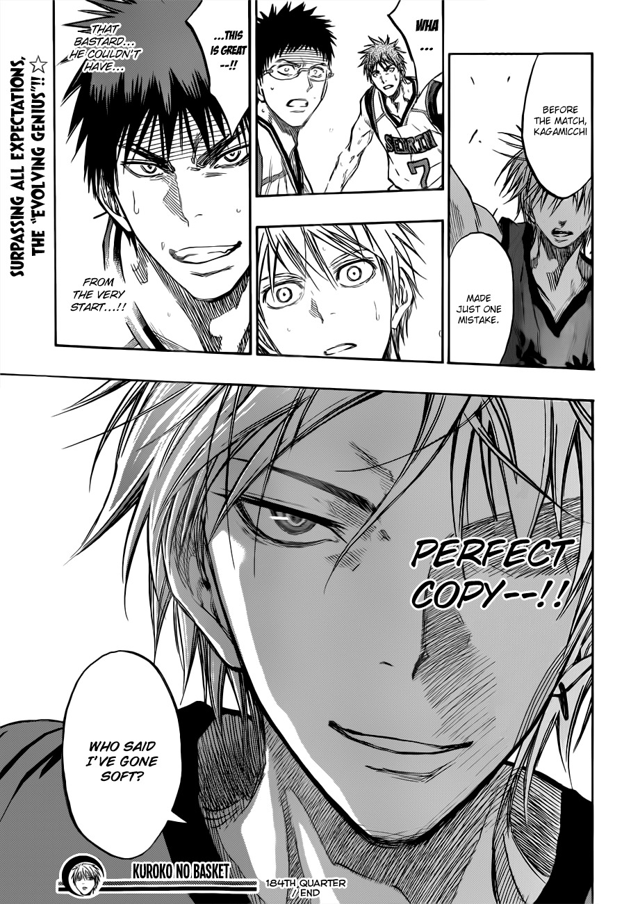 Kuroko no Basket Chapter 184 page 21 - Chapter 184: Strike First for Certain Victory!