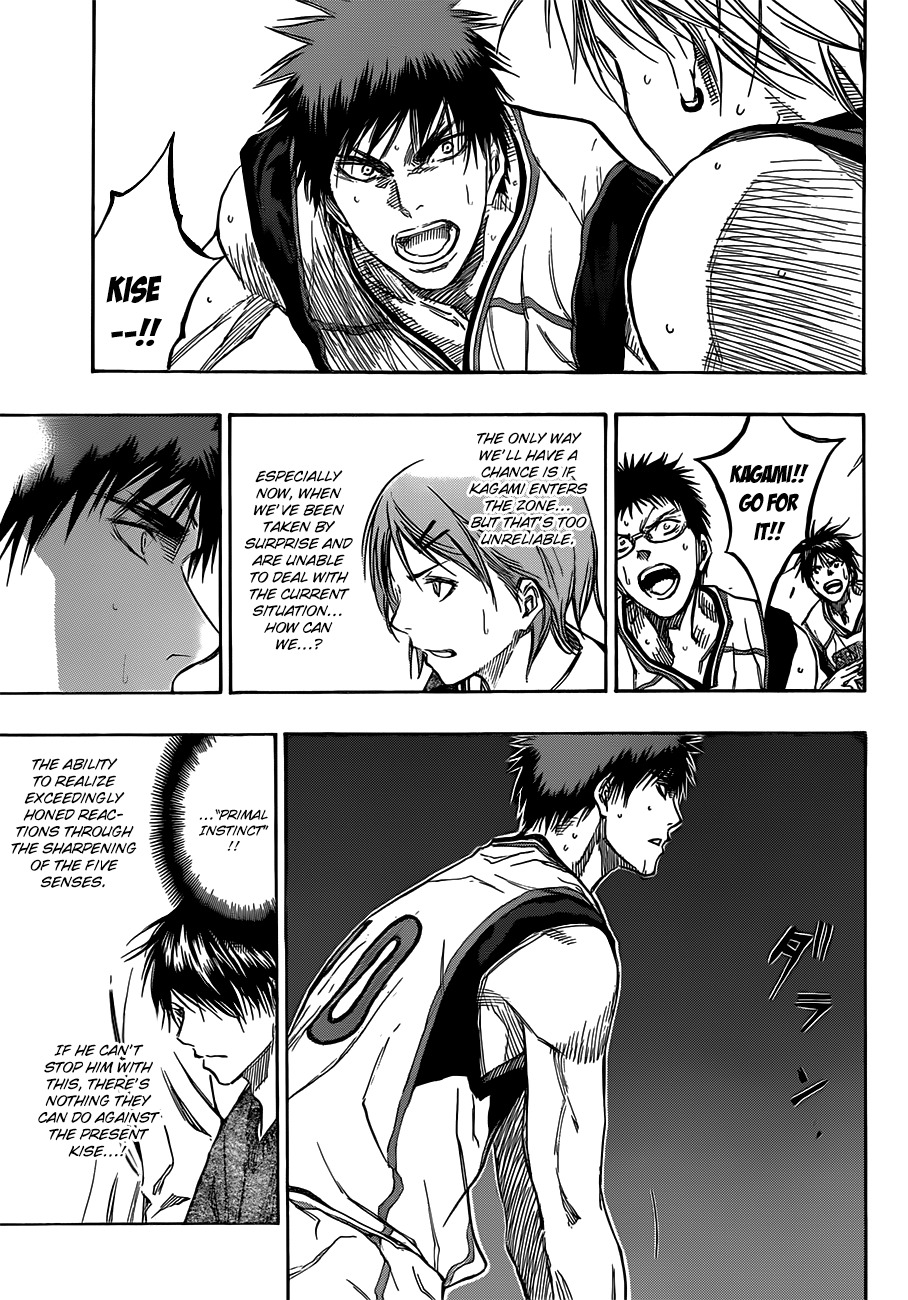 Kuroko no Basket Chapter 185 page 11 - Chapter 185: I can't help but laugh.