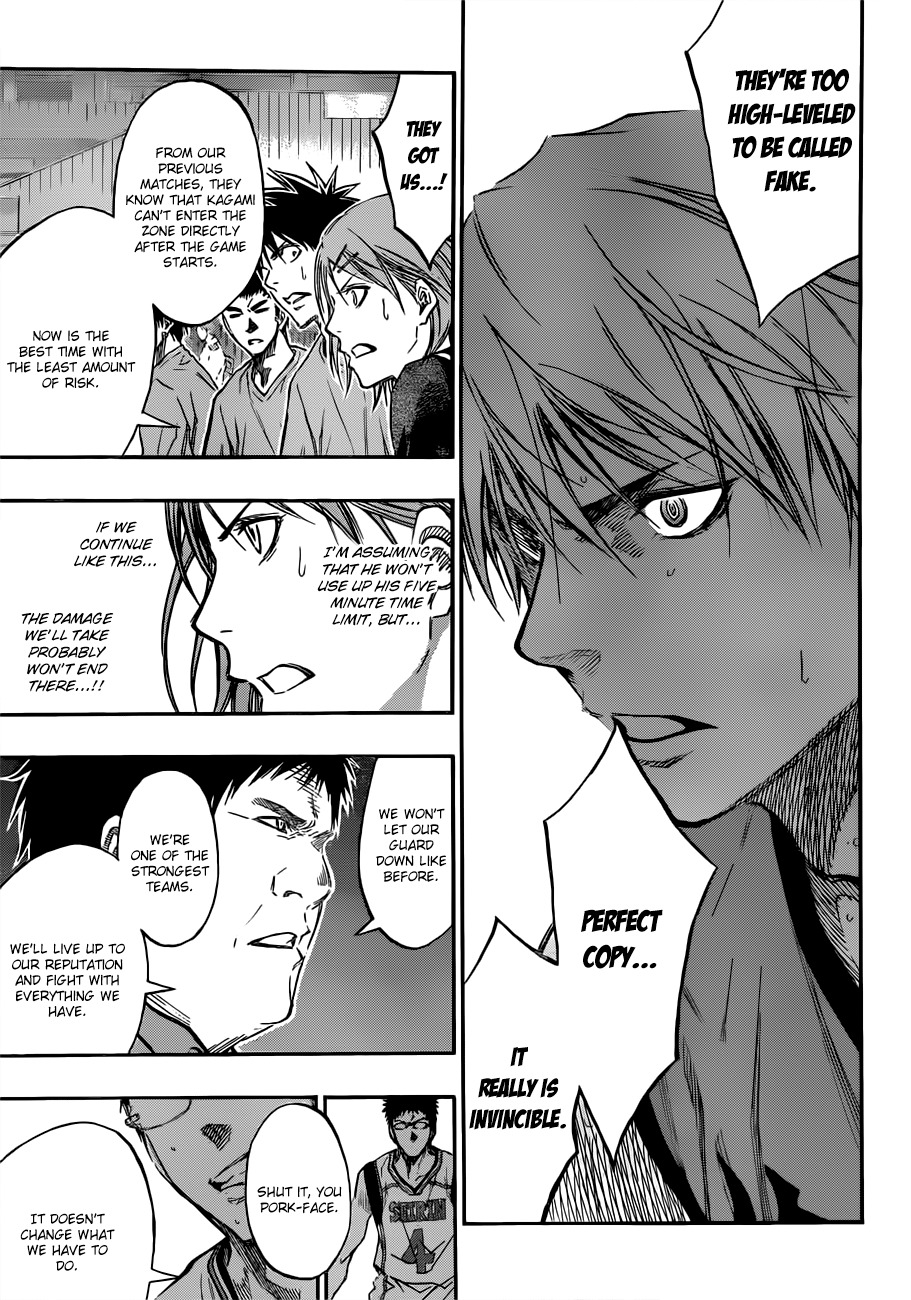 Kuroko no Basket Chapter 185 page 14 - Chapter 185: I can't help but laugh.