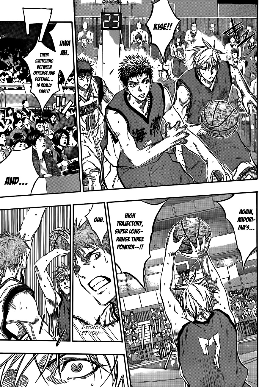 Kuroko no Basket Chapter 185 page 9 - Chapter 185: I can't help but laugh.