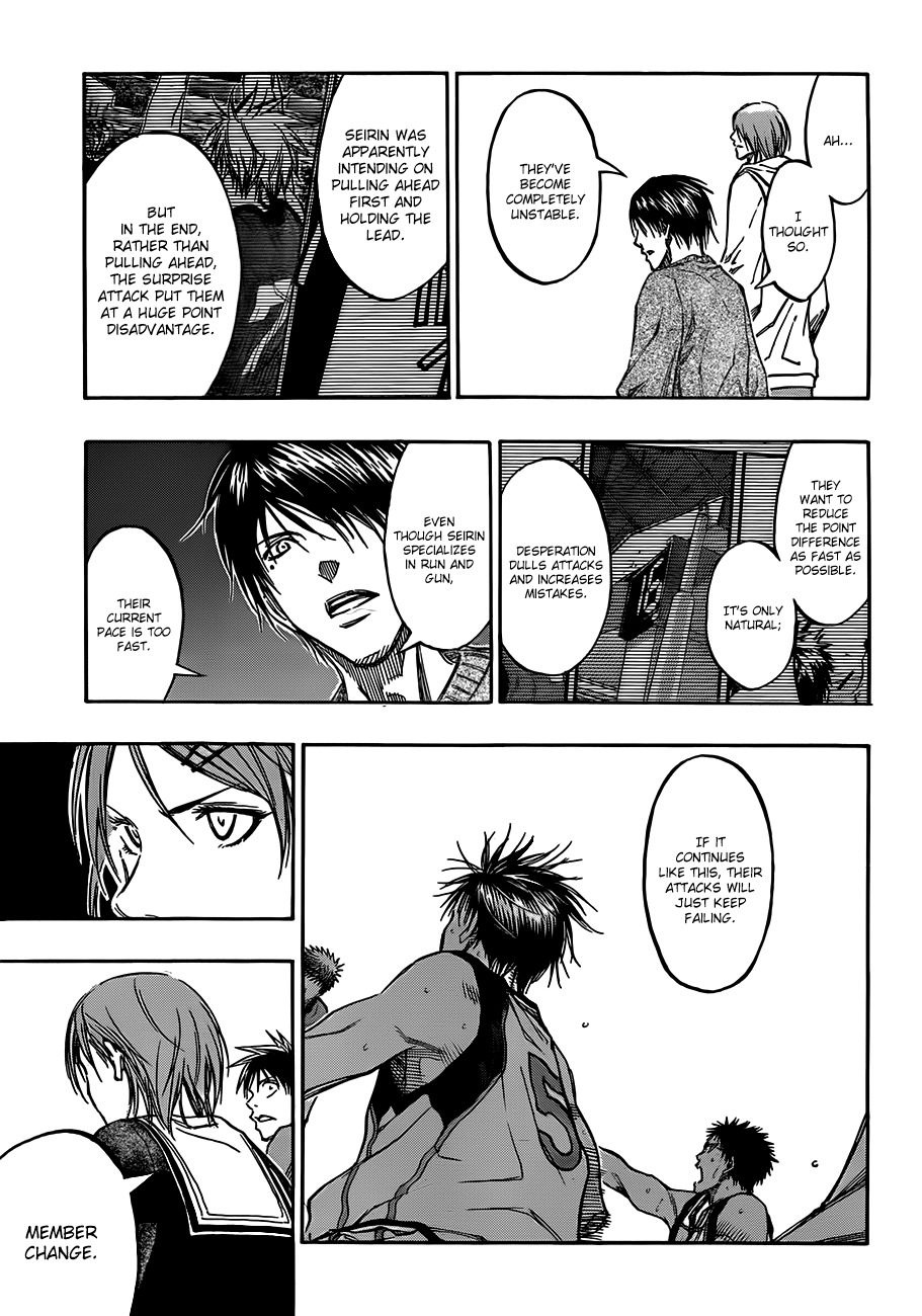 Kuroko no Basket Chapter 186 page 15 - Chapter 186: It's your time to shine!