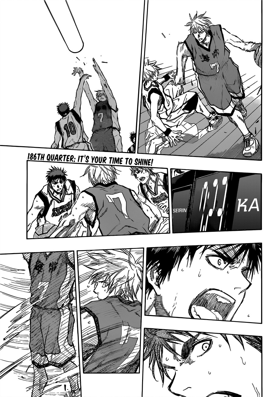Kuroko no Basket Chapter 186 page 5 - Chapter 186: It's your time to shine!