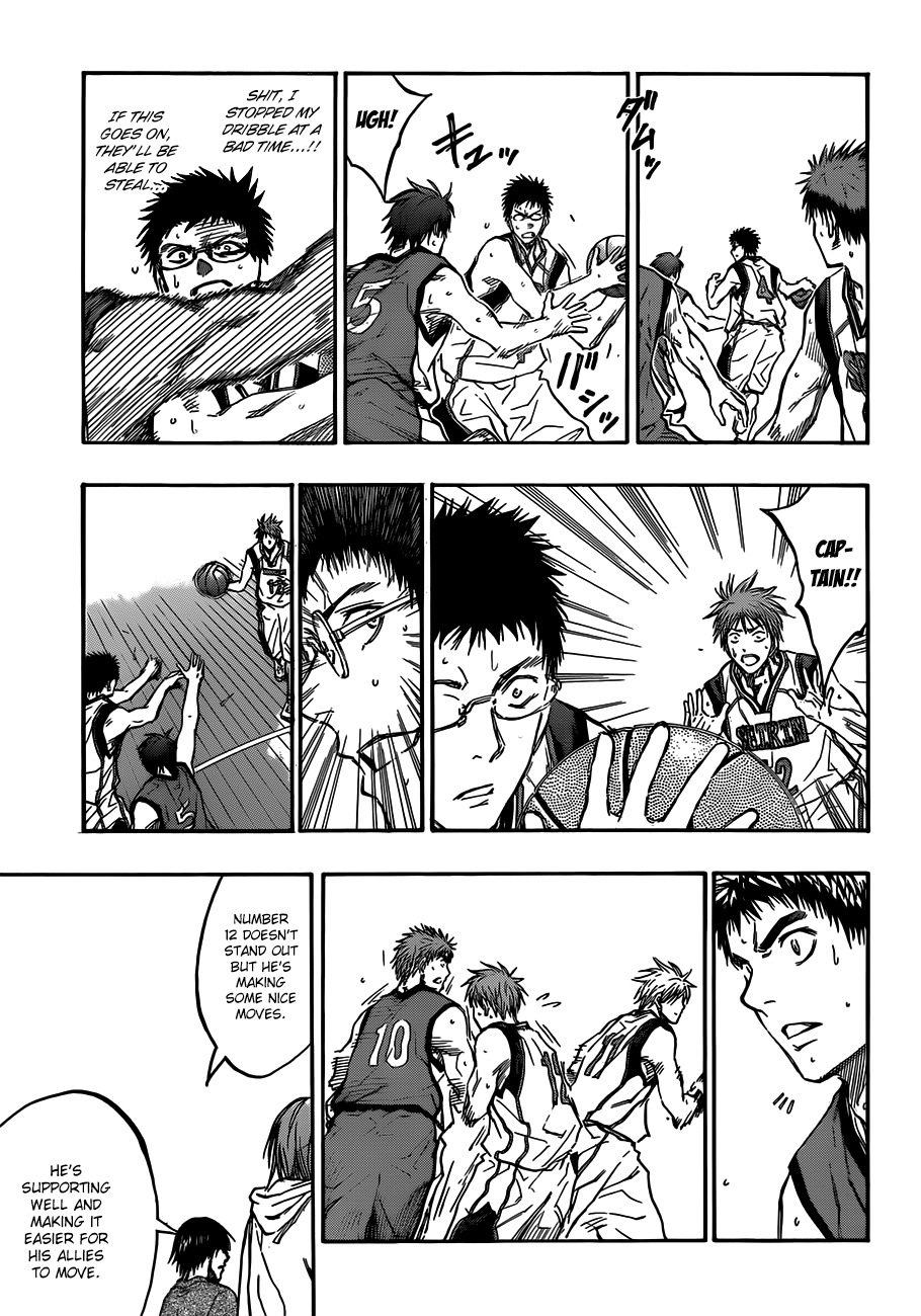 Kuroko no Basket Chapter 187 page 15 - Chapter 187: You have teammates, you know