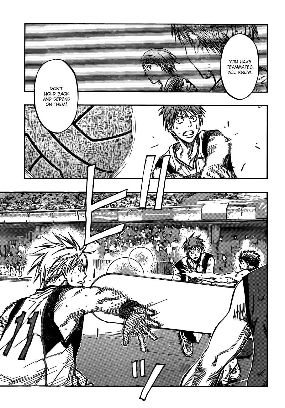 Kuroko no Basket Chapter 187 page 9 - Chapter 187: You have teammates, you know