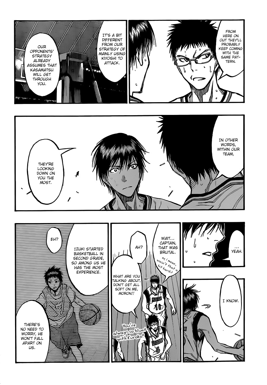 Kuroko no Basket Chapter 188 page 16 - Chapter 188: It's pointless to say anything